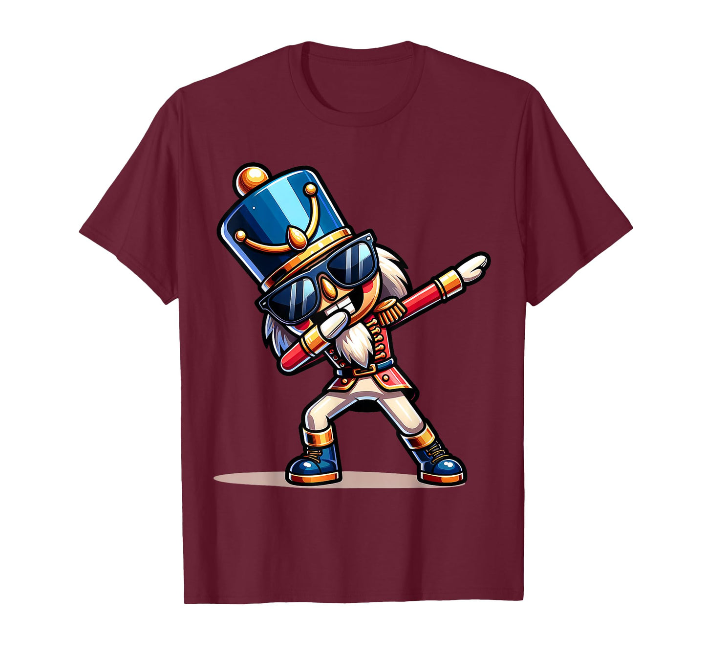 Christmas Nutcracker Dabbing Boys Santa Xmas Funny T-Shirt