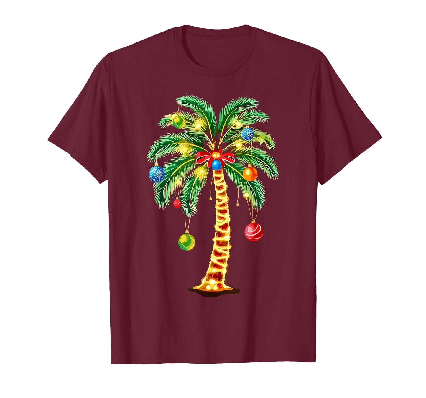 Christmas Palm Tree Hawaiian Xmas T-Shirt