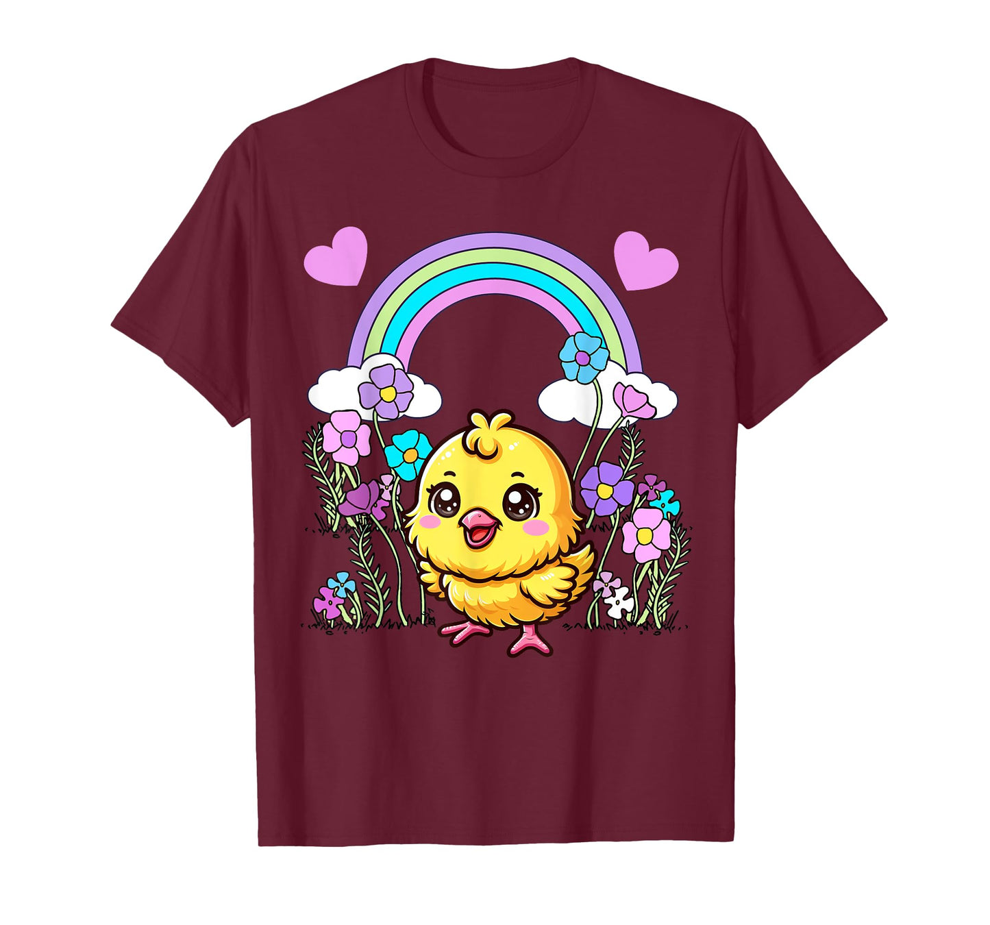 Easter Spring Chick Flowers Children Child Baby Easter Party T-Shirt