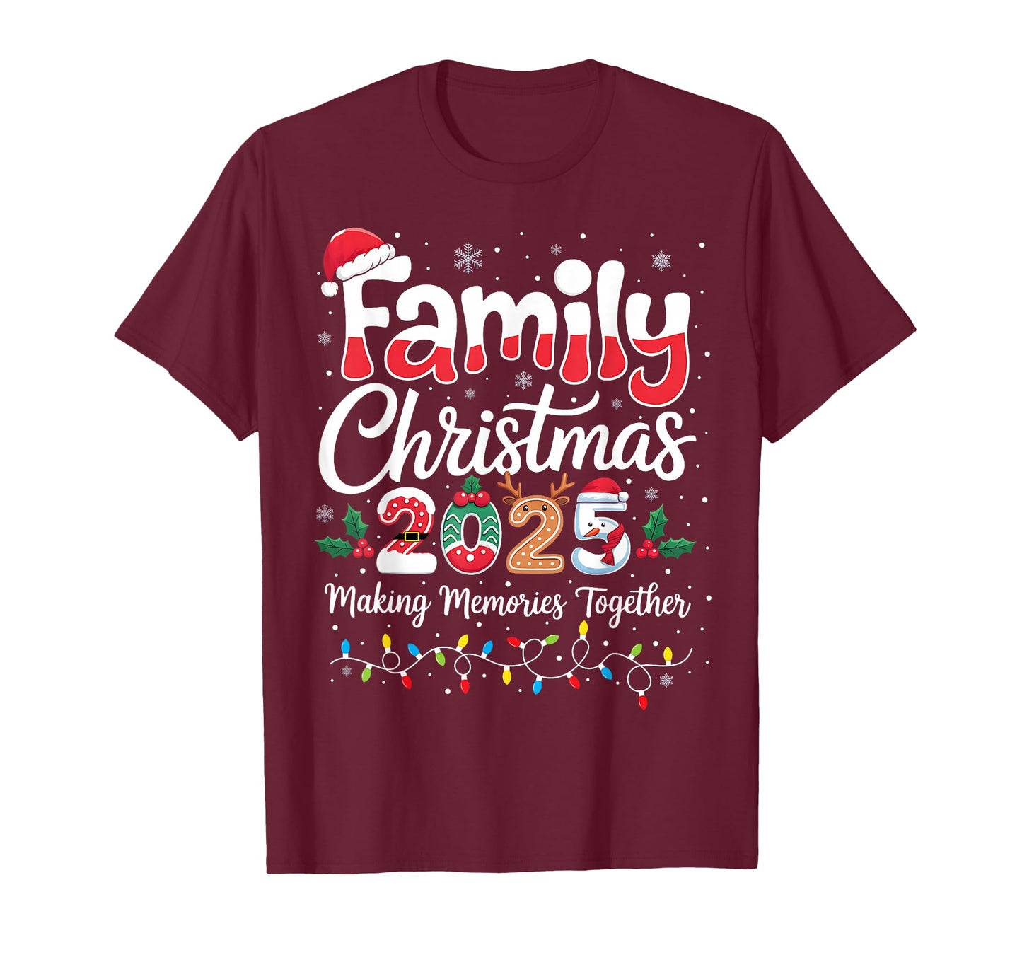 Family Christmas 2025 Matching Outfit Xmas Squad Santa T-Shirt