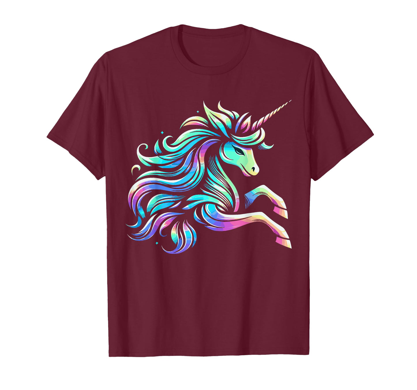 Mythical Unicorn Magical Fantasy Vibrant Colors Enchanted T-Shirt
