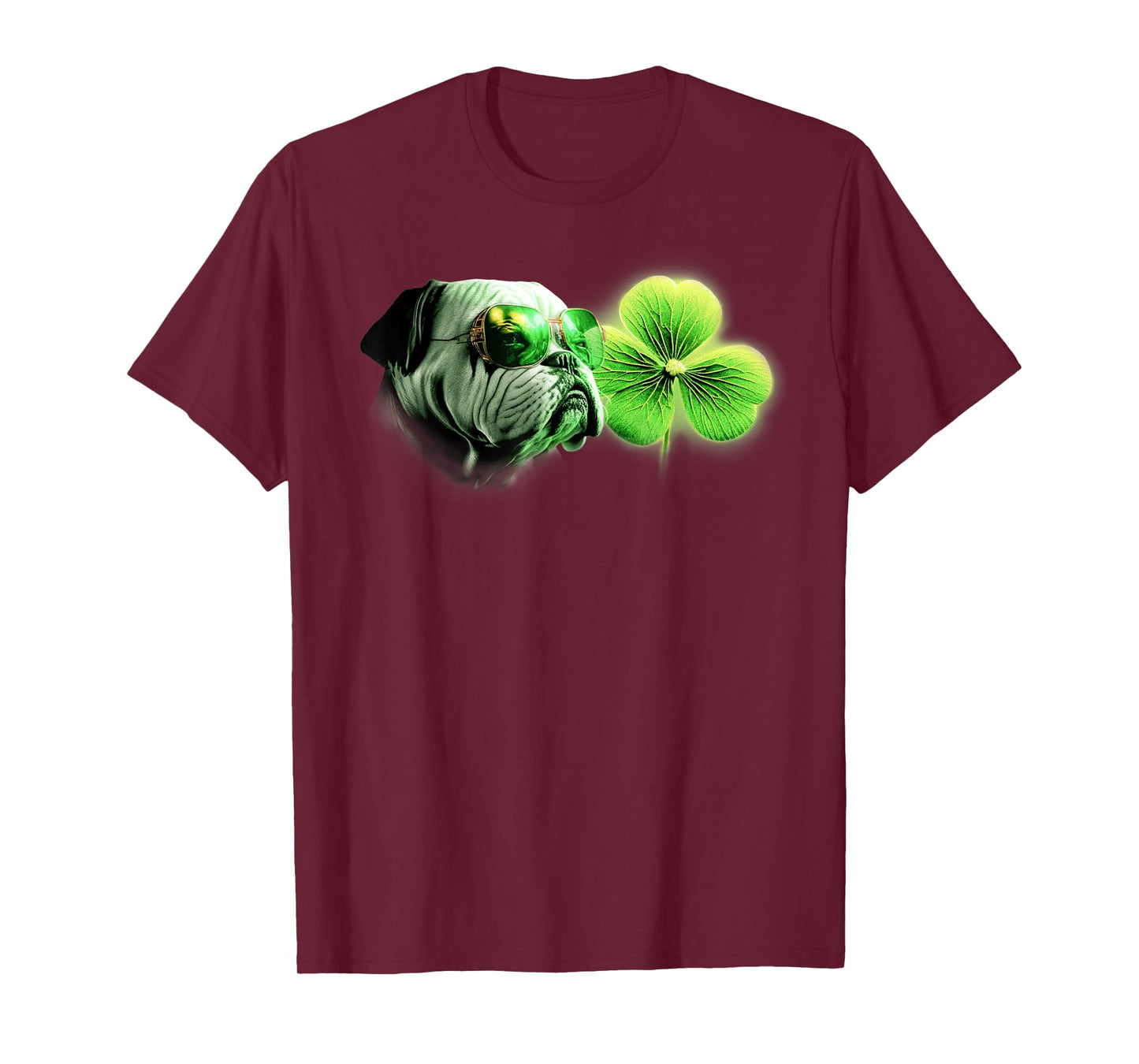 Bulldog Shamrock for Bulldog Lovers St. Patricks Day Bulldog T-Shirt