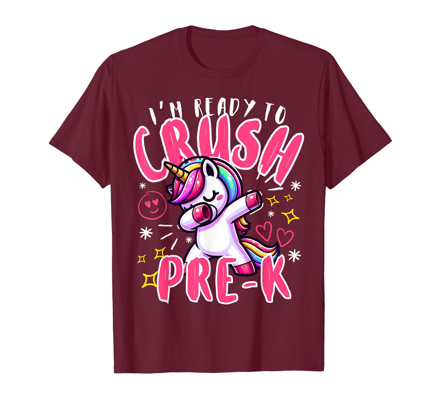 I'm Ready To Crush Pre-K Unicorn First Day of Preschool Kids T-Shirt
