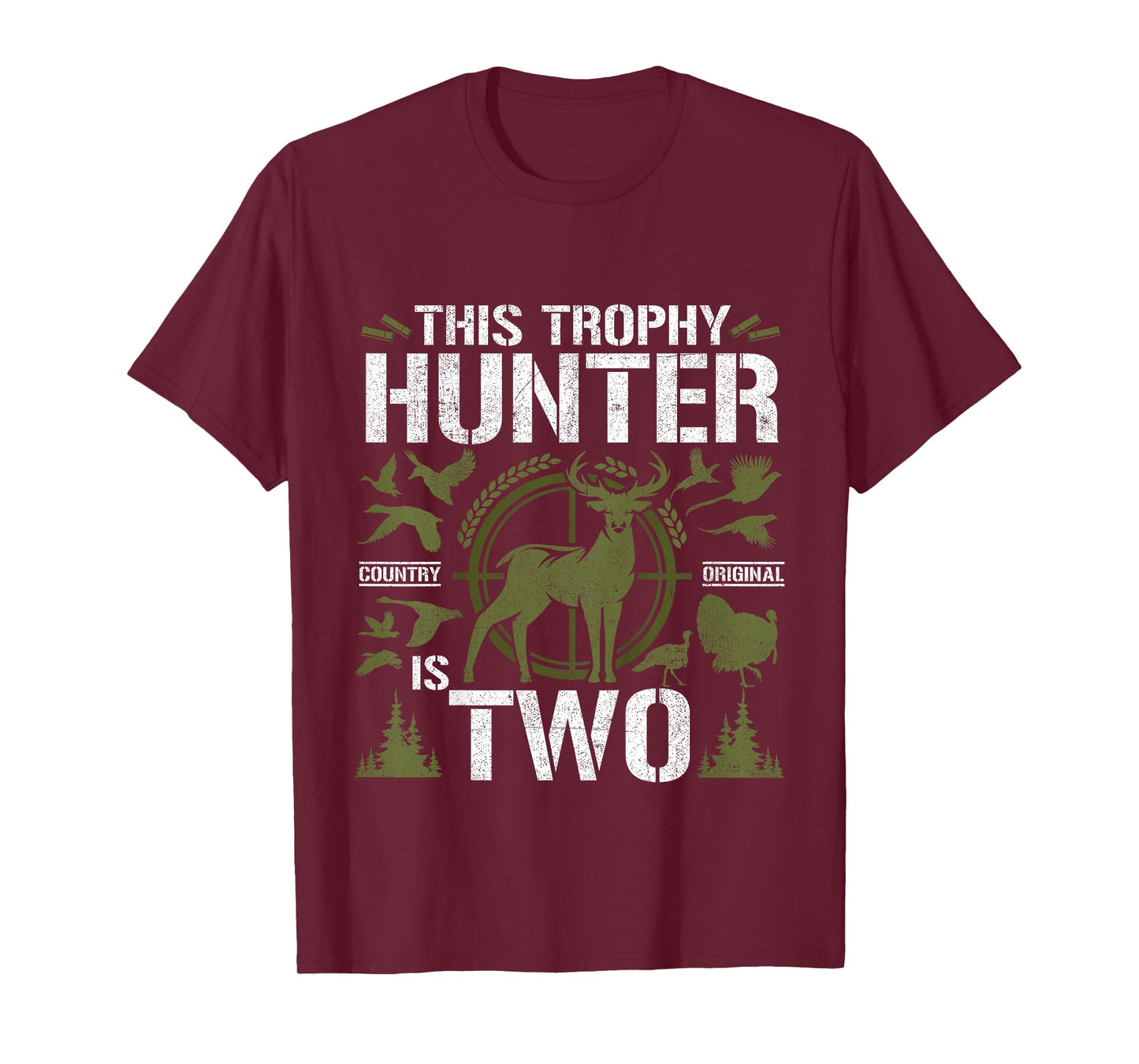 2 Year Old Hunting Birthday Party Duck Deer Hunter 2nd Gift T-Shirt