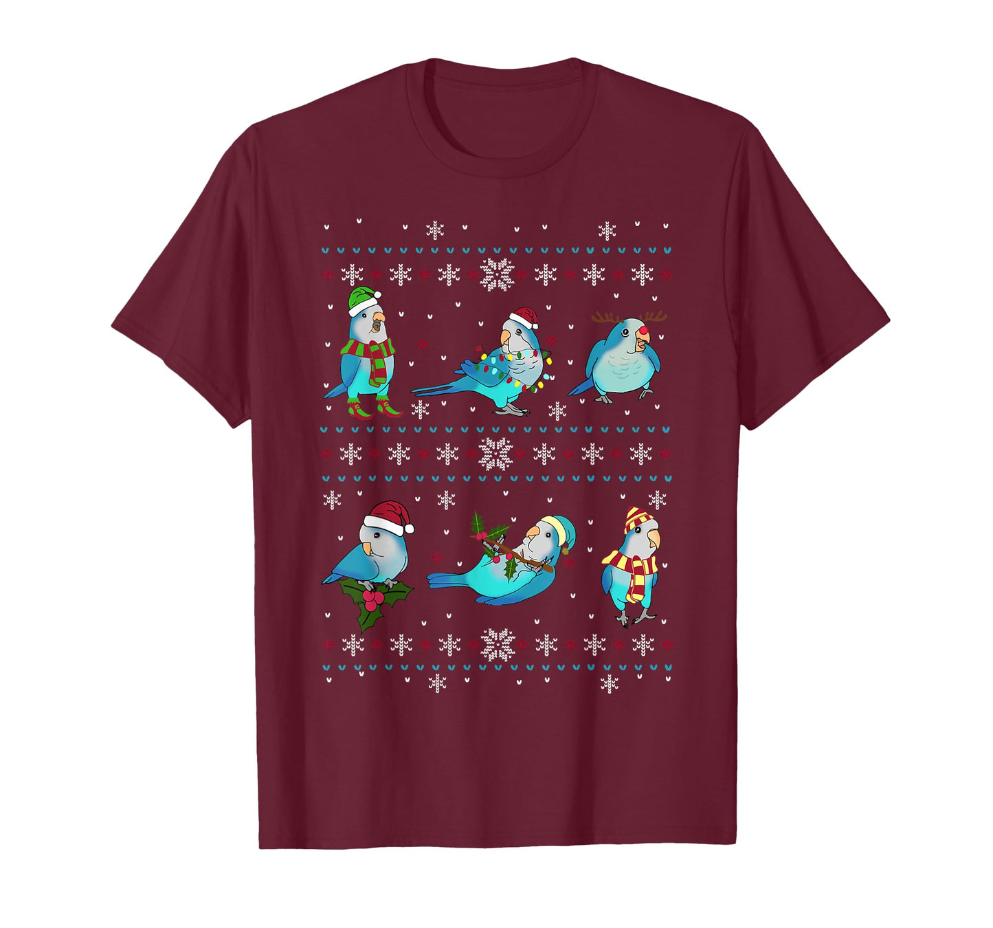 Green Quaker Ugly Christmas Sweater, Funny Parrot Owner Birb T-Shirt