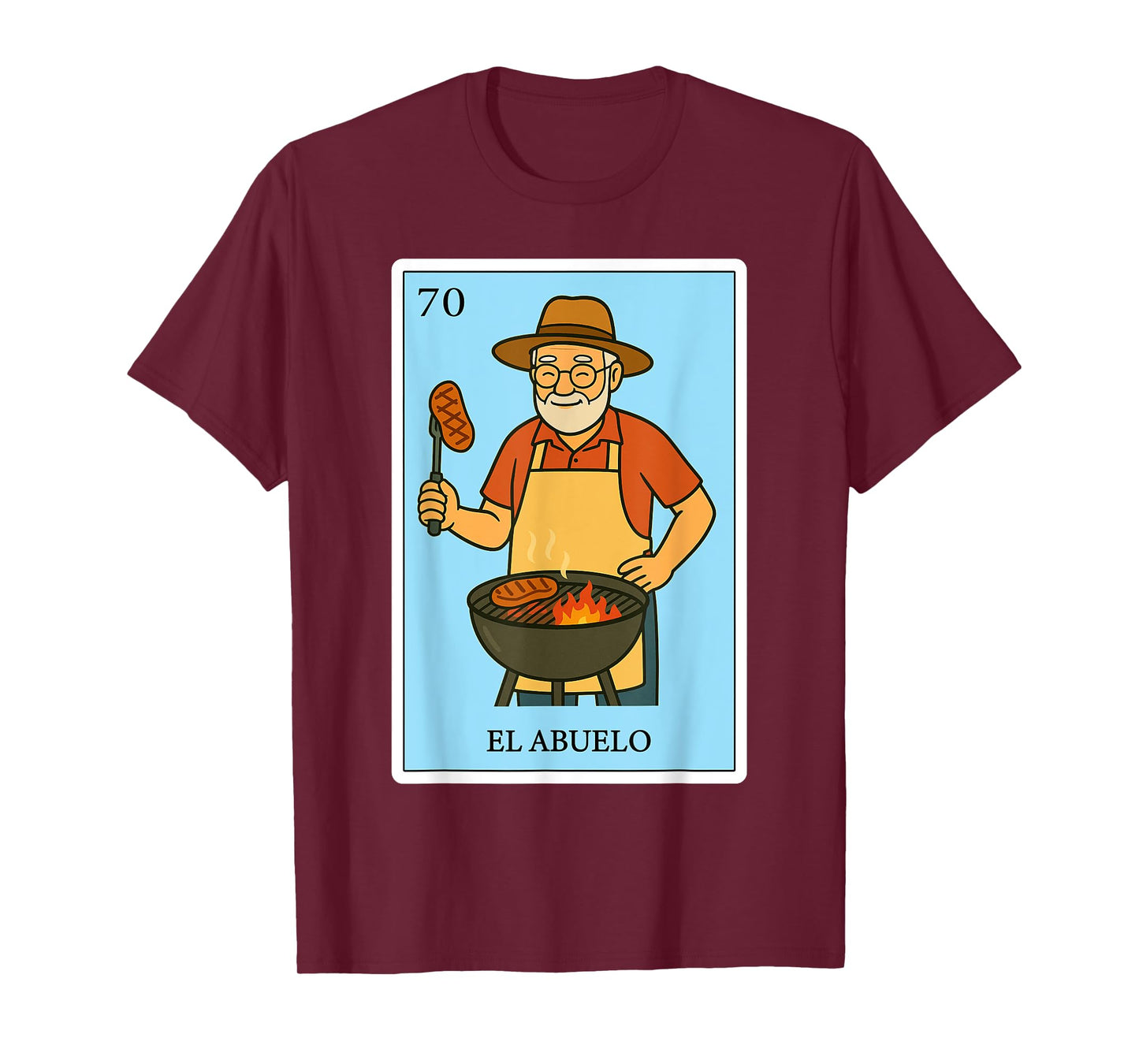 El Abuelo Parrillero Spanish-Mexican Bingo Gifts for Abuela T-Shirt