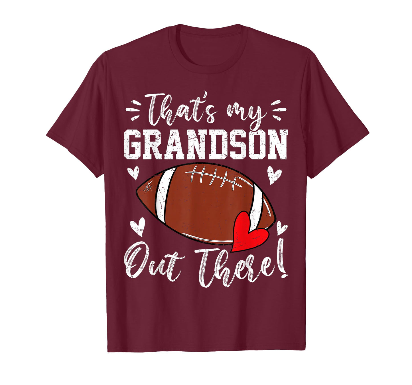 That's My Grandson Out There Funny Football Grandma T-Shirt