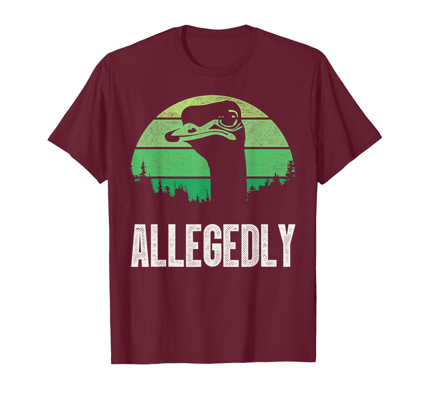 Allegedly Ostrich T Shirt Funny Bird Lover T-Shirt