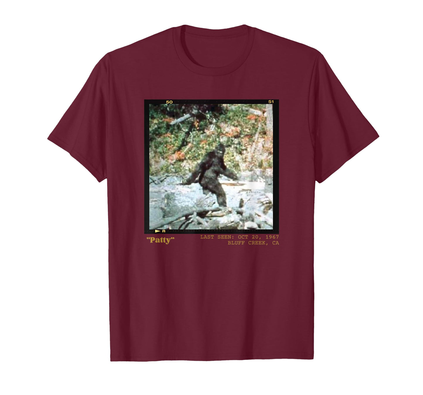 Bigfoot History Tees Historic Bigfoot Photography Patty the Bigfoot T-Shirt
