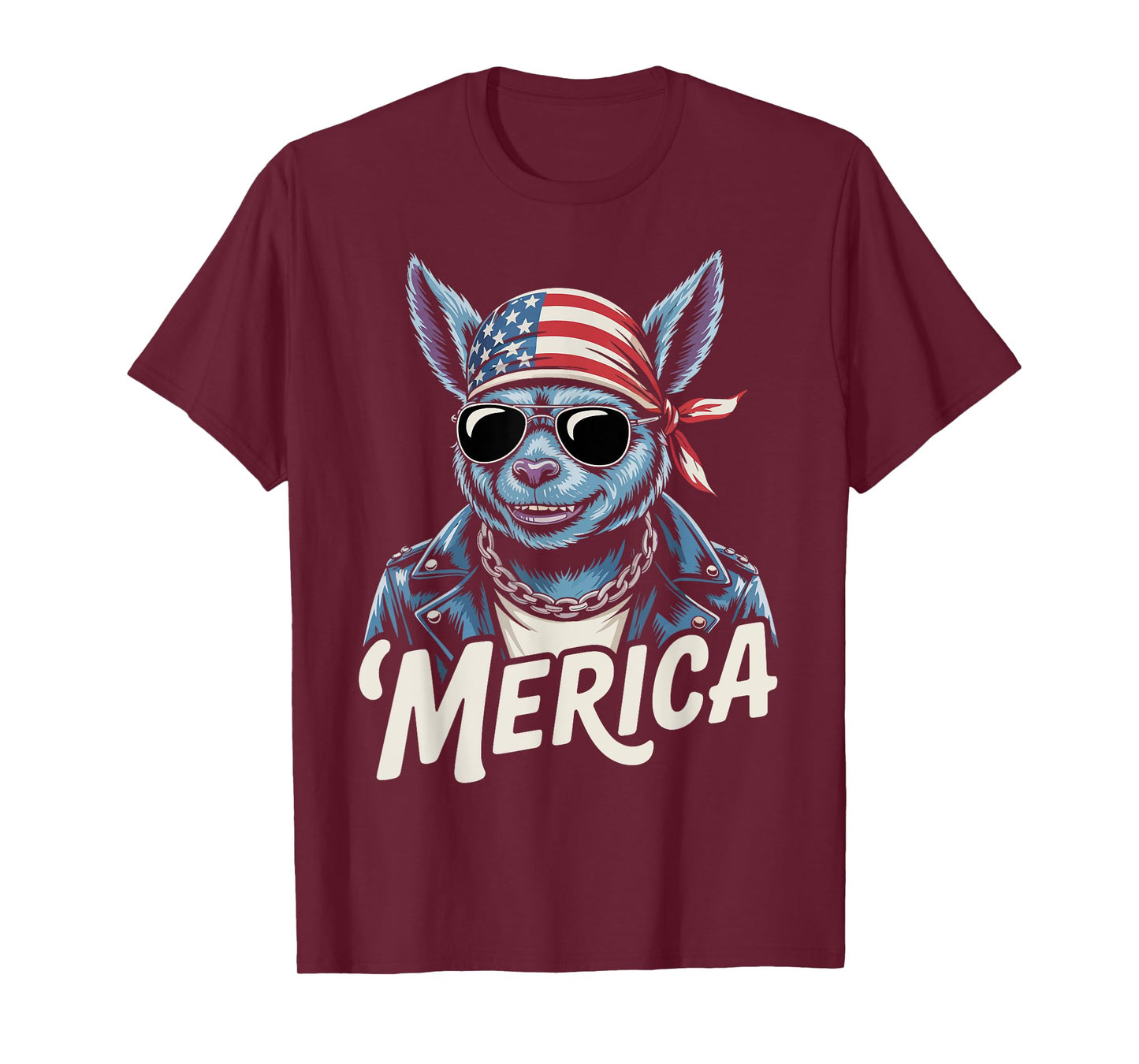 Chupacabra Mythological Creatures Sunglasses USA 4th of July T-Shirt