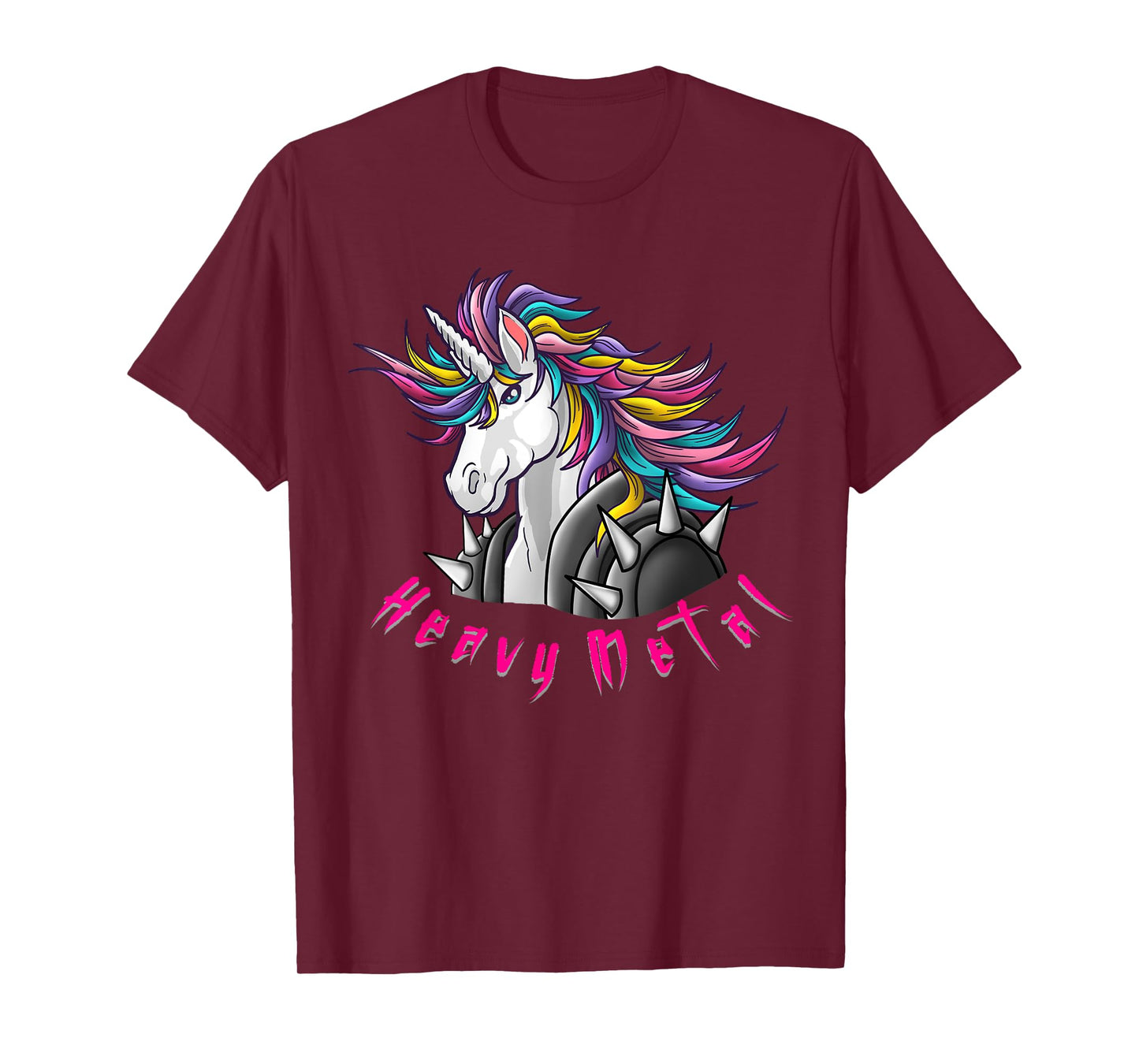 Unicorn Funny Heavy Metal Design For Men Woman Kids Girls T-Shirt