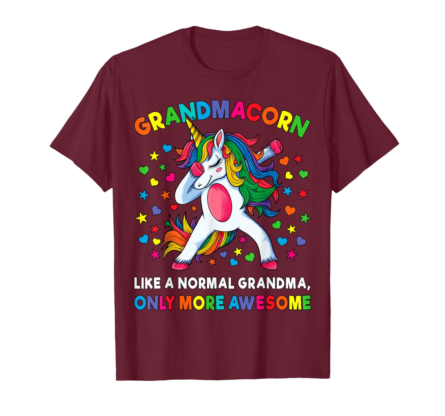 Grandmacorn Like A Grandma Only Awesome Dabbing Unicorn T-Shirt