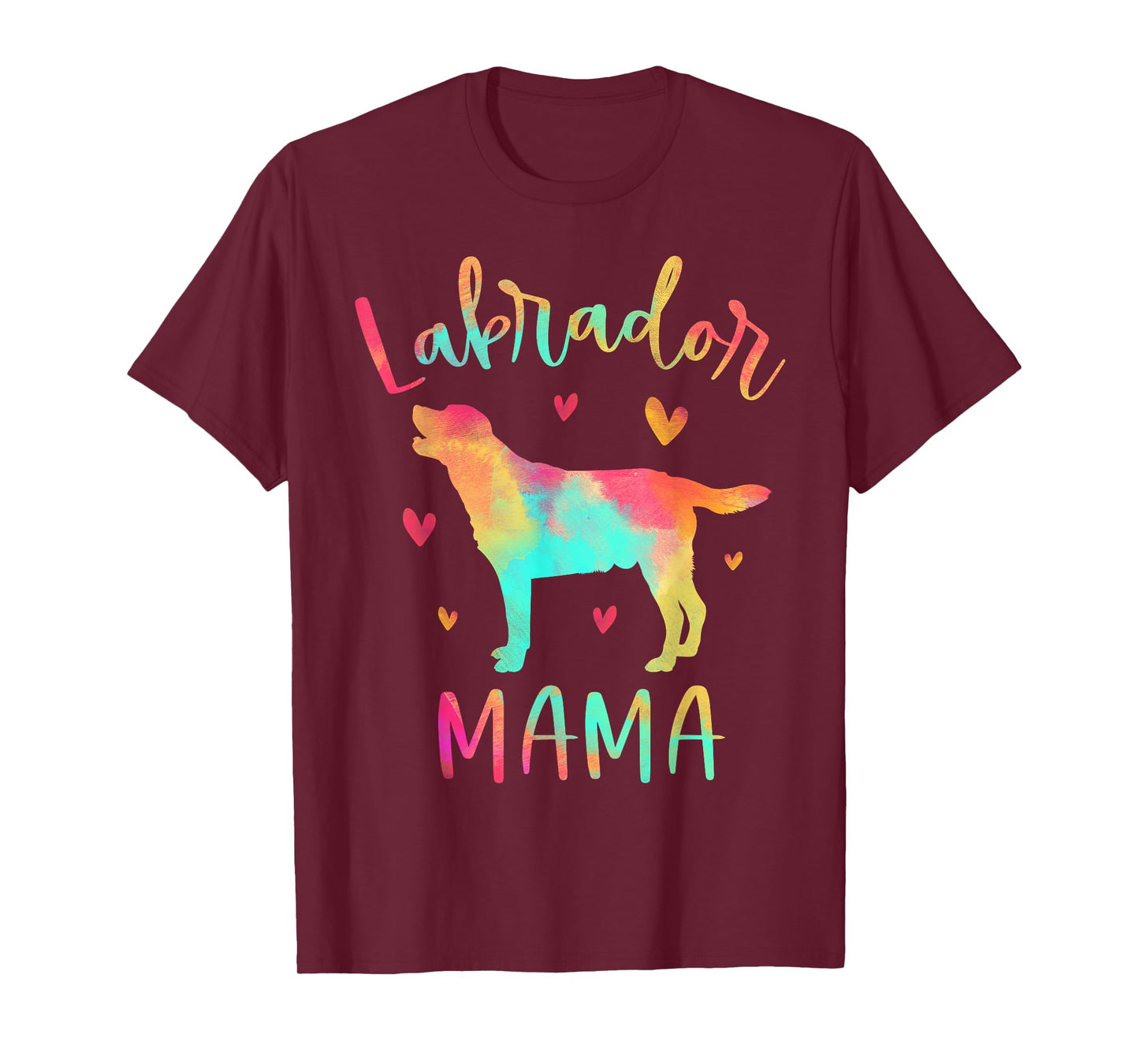 Labrador Mama Colorful Labrador Retriever Gifts Dog Mom T-Shirt
