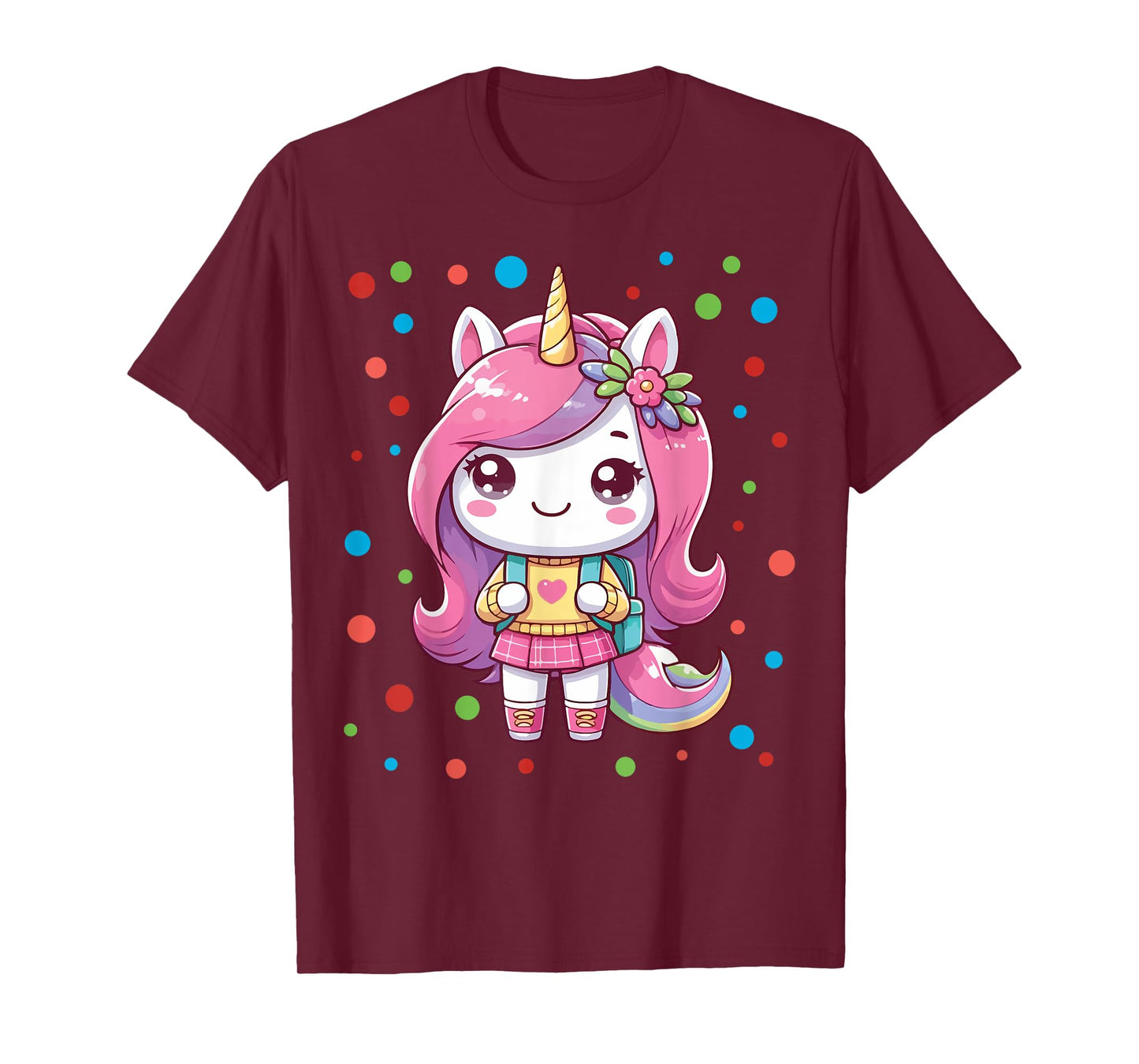Happy Dot Day Unicorn Dots For Girls T-Shirt