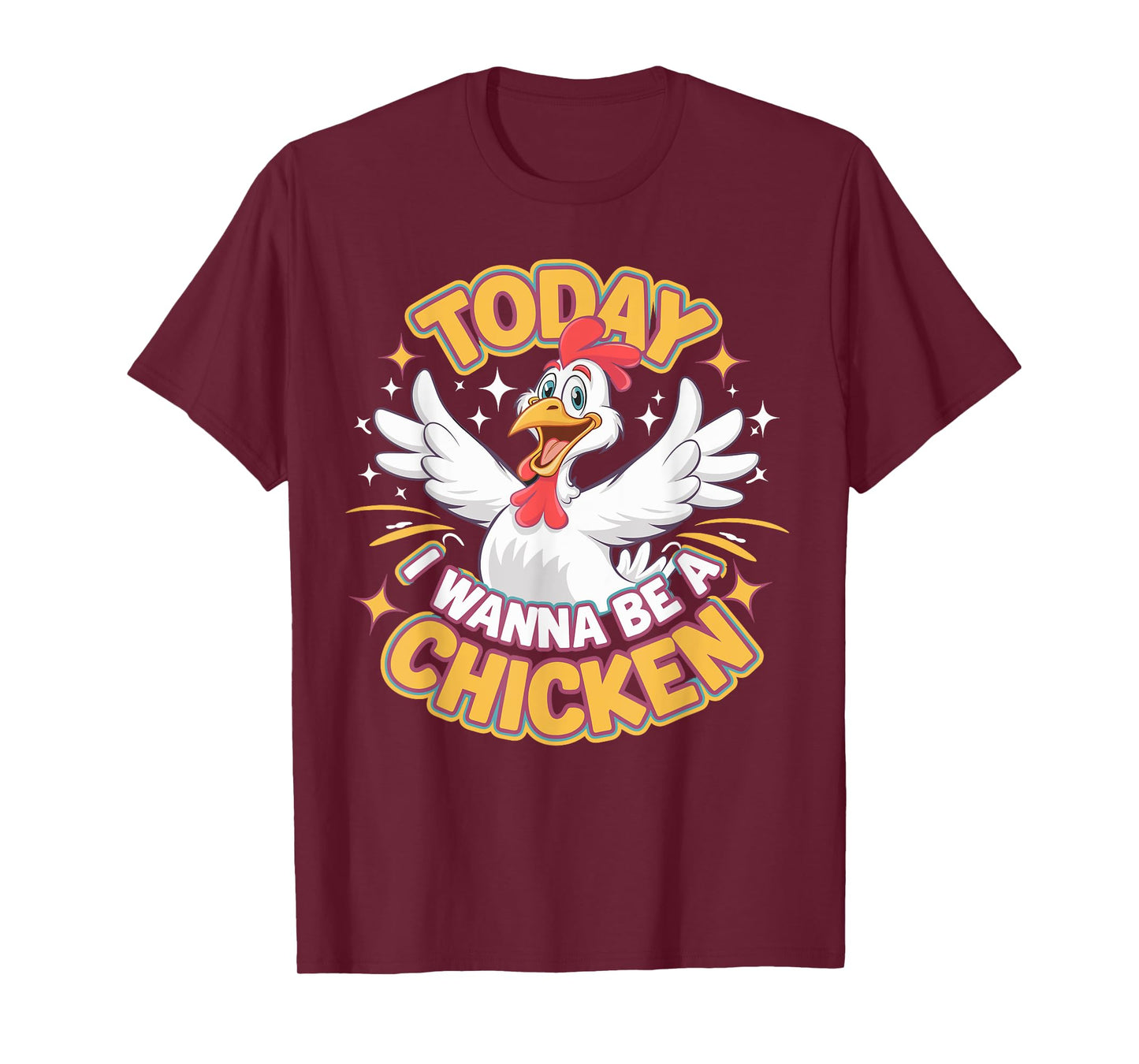 Childrens Today I wanna be a Chicken Tshirt | Kids Chicken T-Shirt