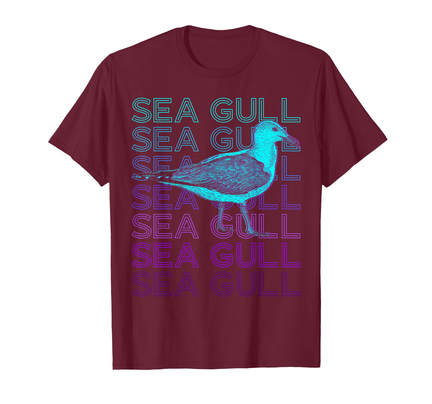 Sea Gull Seagull Sea Bird Retro T-Shirt