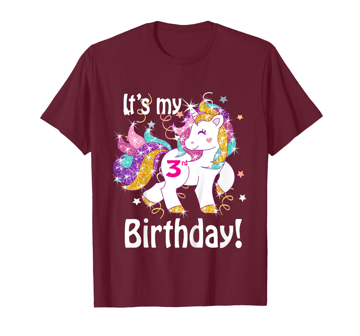 Its my 3rd Birthday (3 year old) unicorn Birthday shirt gift T-Shirt