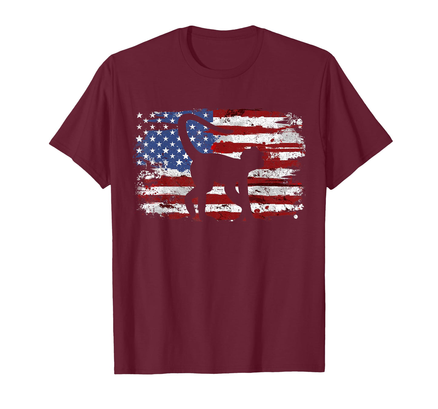 Spider Monkey USA Flag Vintage T-Shirt