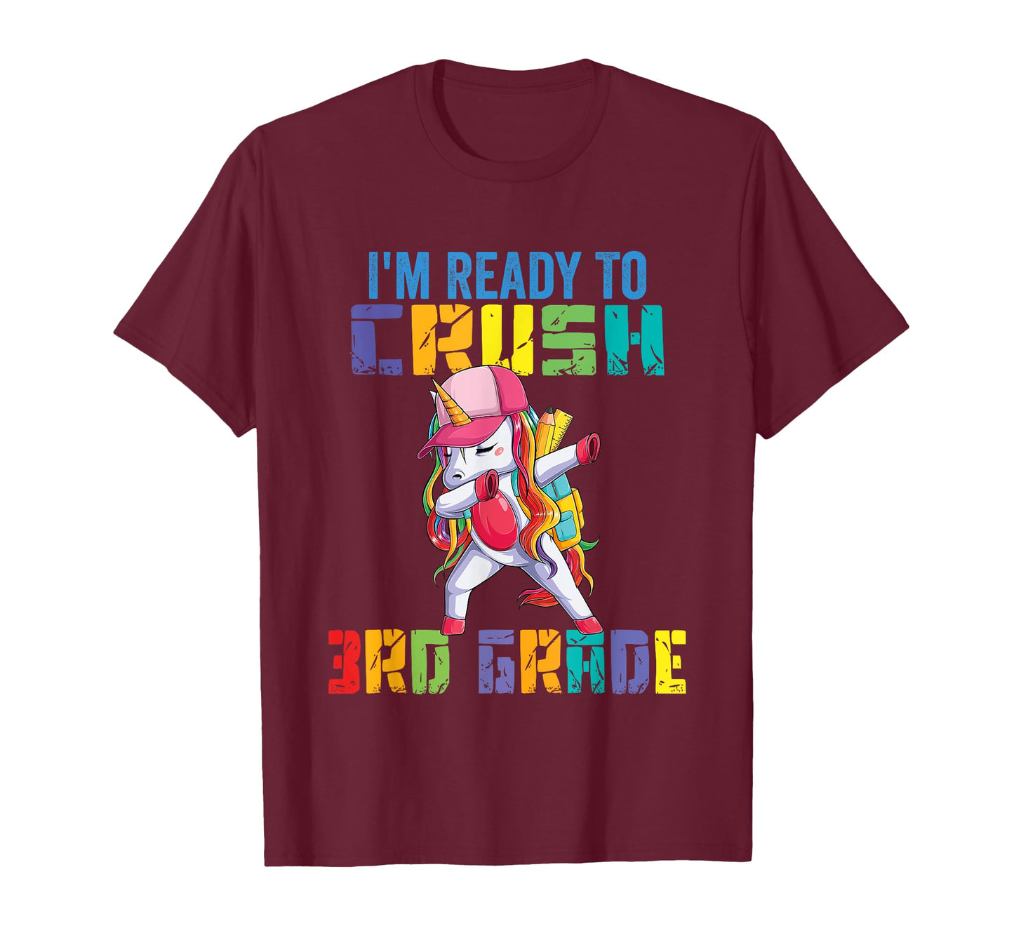 Ready To Crush 3rd Grade Grade Unicorn T-Shirt