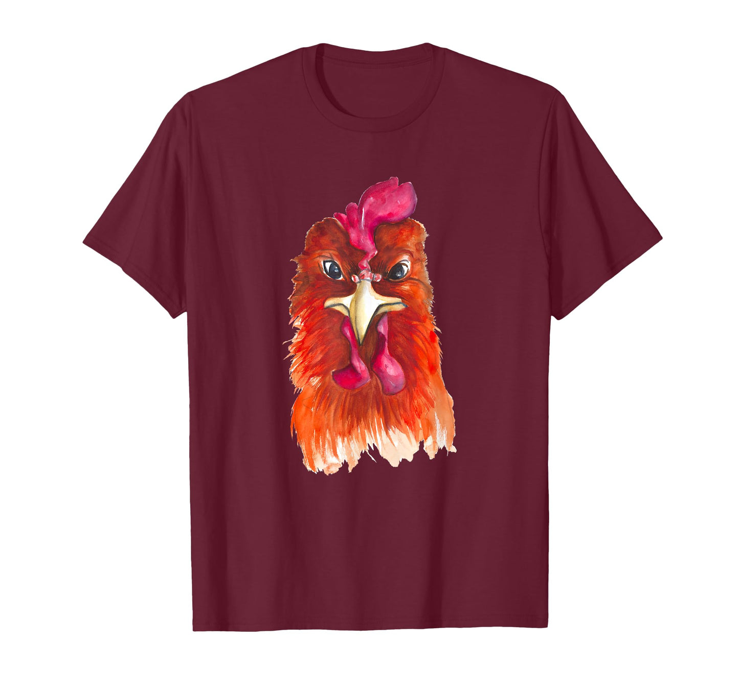 Funny Chicken Farmer design women men angry rooster T-Shirt