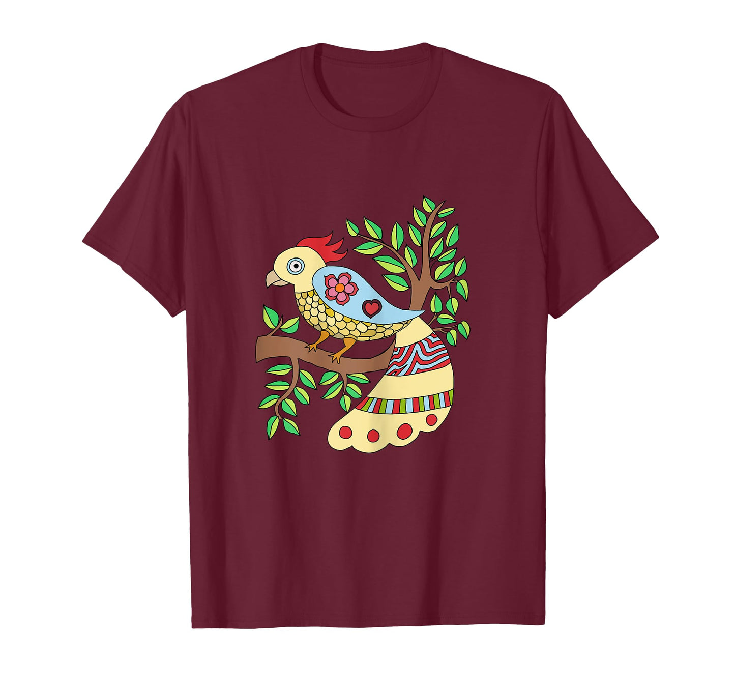 bird art madhubani style T-Shirt