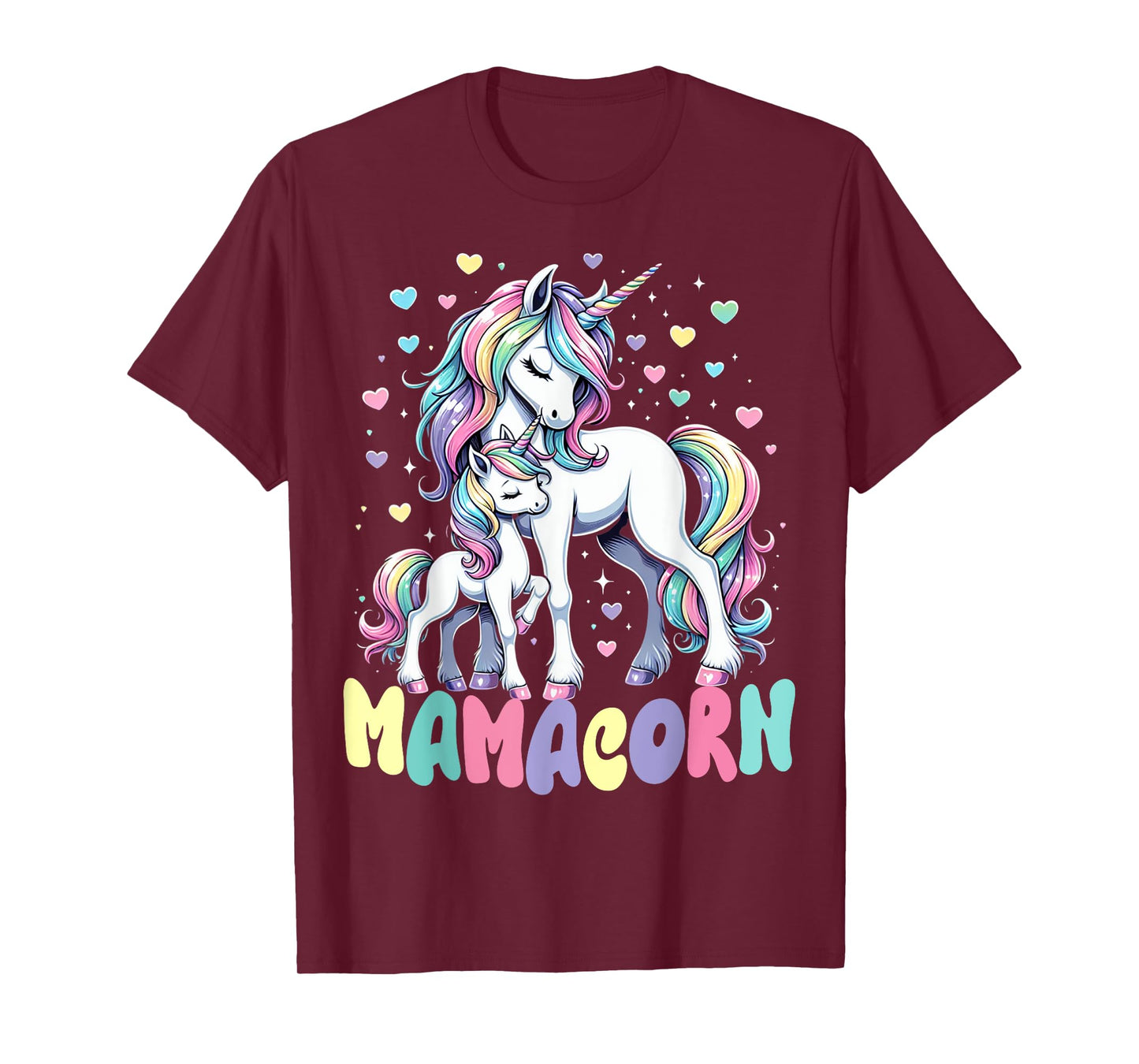 Funny Mamacorn Costume Mothers Day Unicorn Mom Women Mother T-Shirt