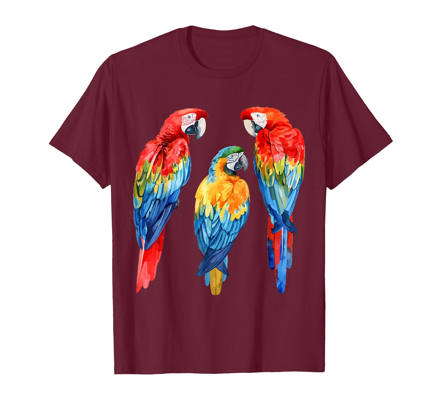 Colorful Parrot Watercolor T-Shirt