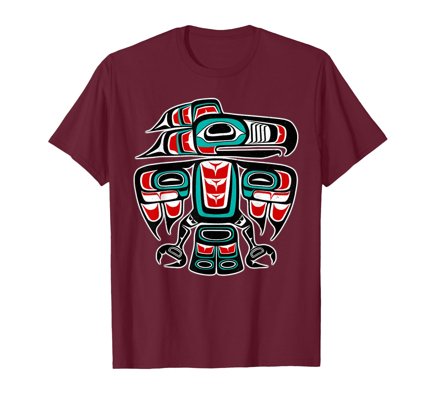 Northwest Coast Totem Pole Art - Eagle - Native Bird T-Shirt