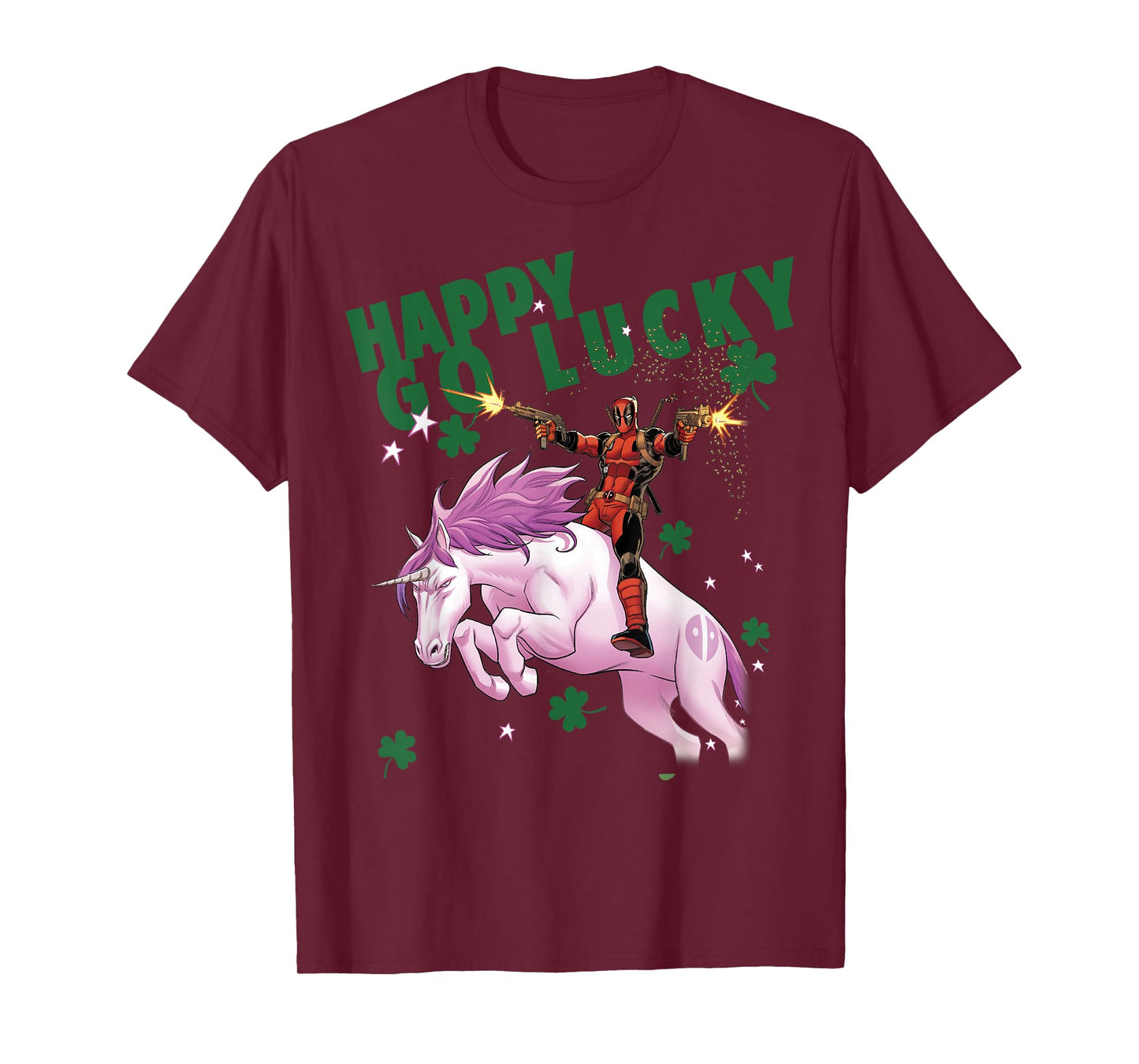 Marvel Deadpool Happy Go Lucky Magical Unicorn T-Shirt