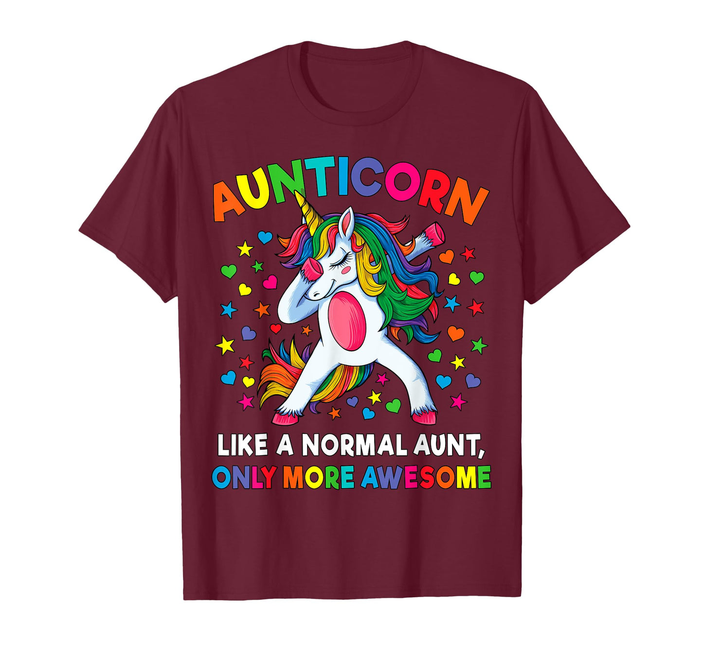 Aunticorn Like An Aunt Only Awesome Dabbing Unicorn Women T-Shirt