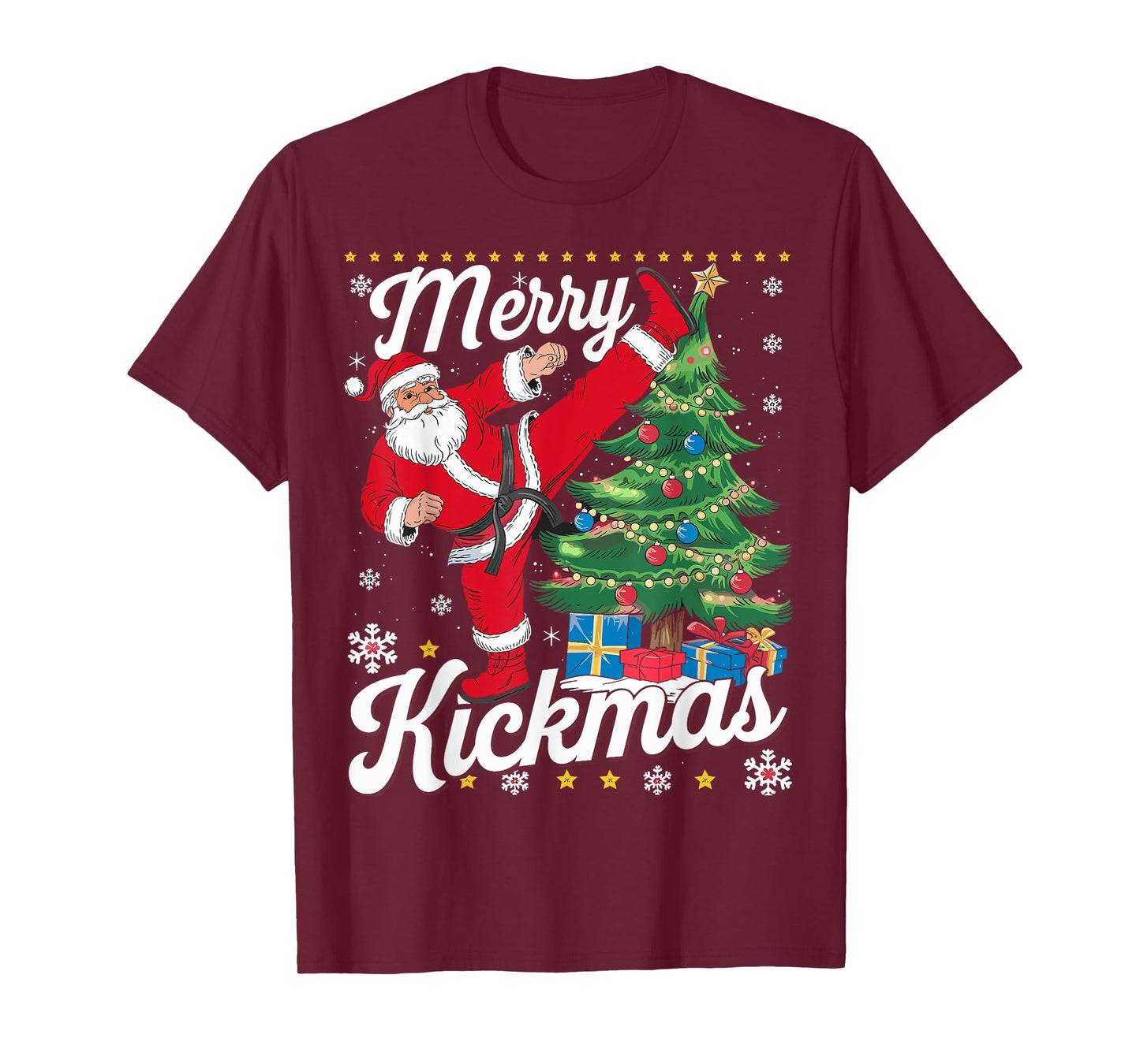 Merry Kickmas Xmas Santa Taekwondo Christmas Judo T-Shirt