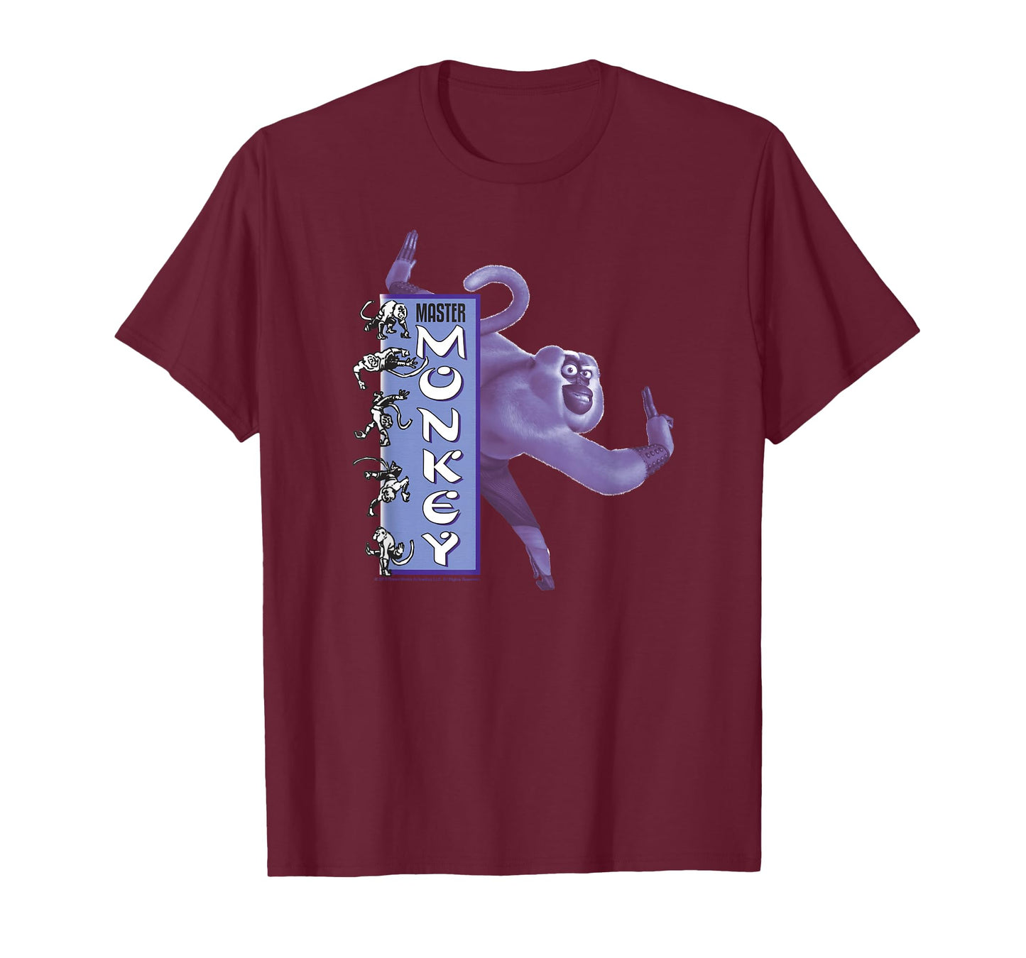 Kung Fu Panda Master Monkey Action Pose Banner T-Shirt