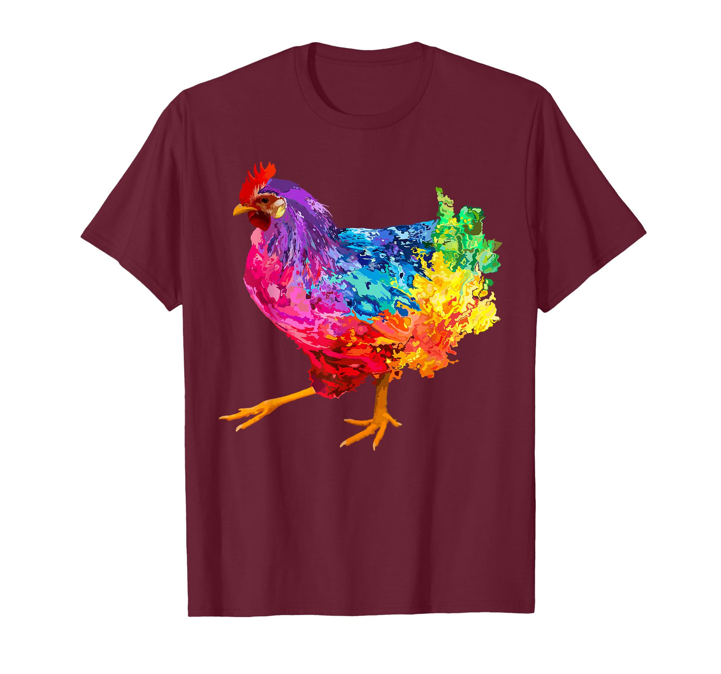 Chicken Lover Gifts Chicken Womens Colorful Cool Hen Mens T-Shirt