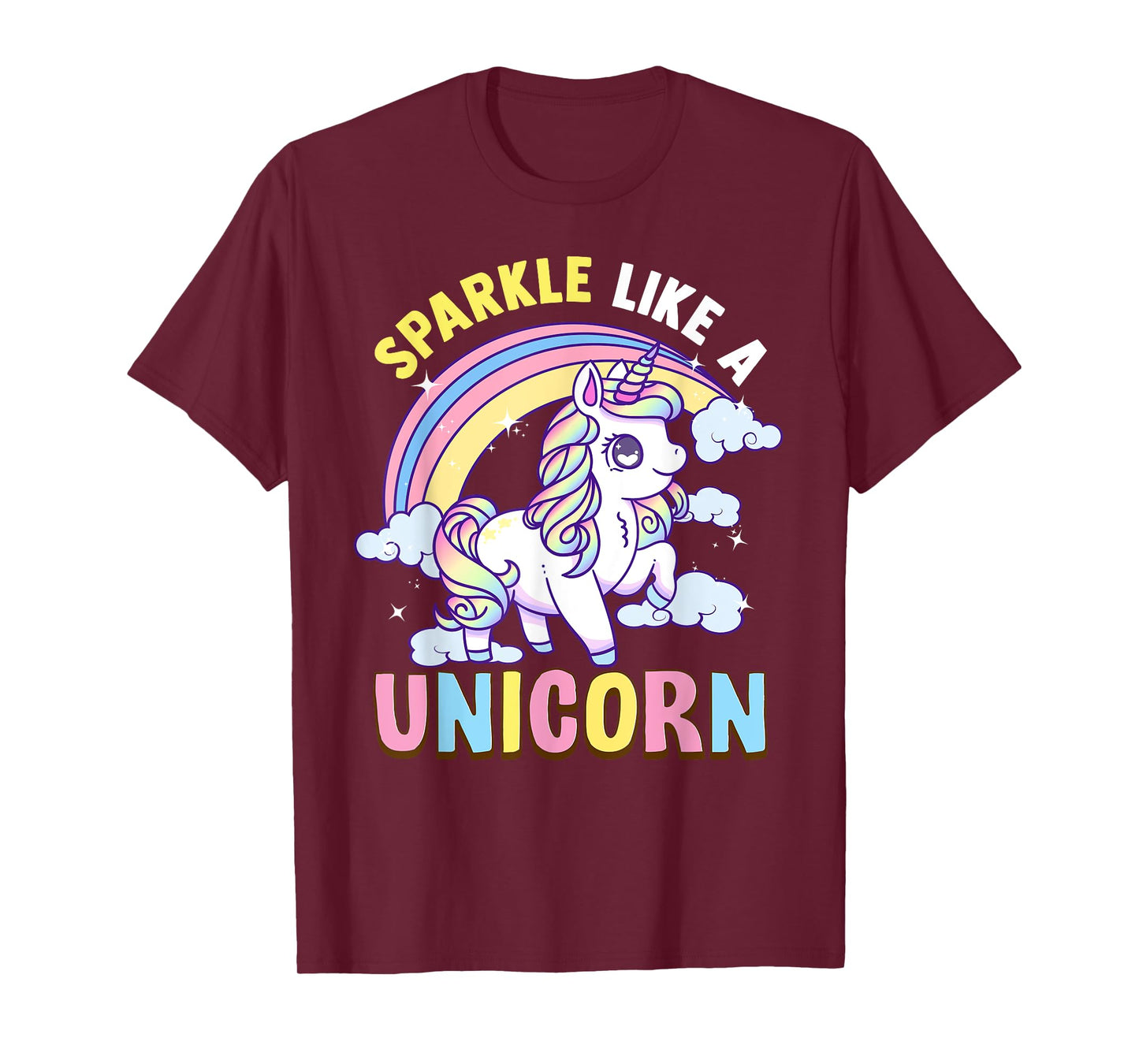 Unicorn Rainbow Kawaii Anime Pastel Sparkle Like A Unicorn T-Shirt