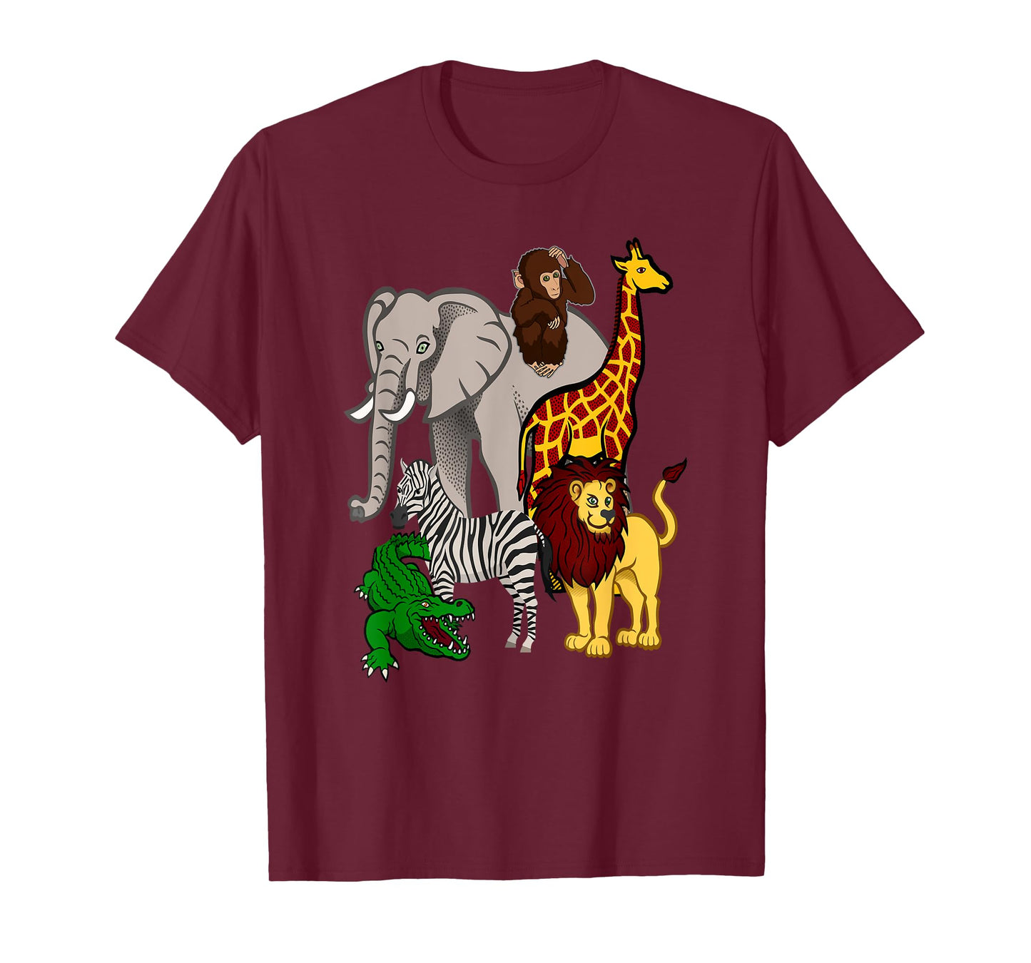 Zoo Animals Shirt Wildlife Birthday Party A Day At The Zoo T-Shirt