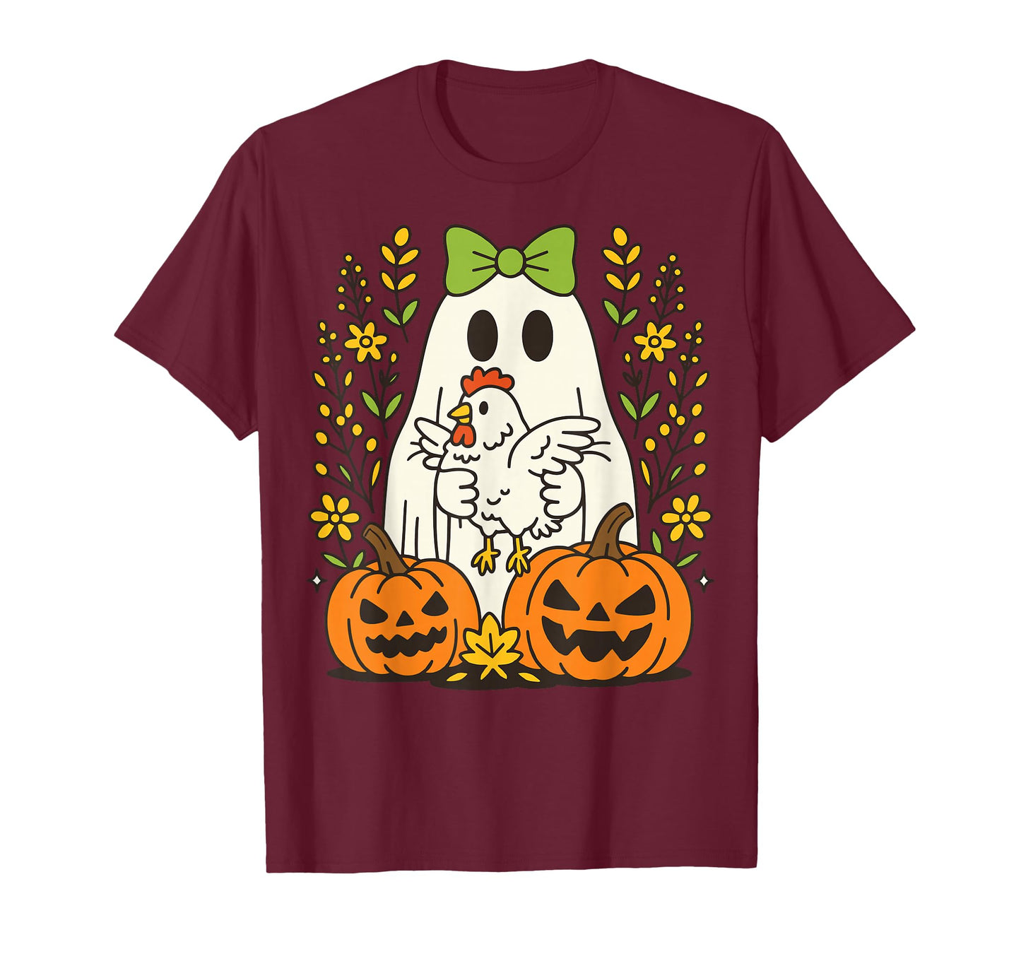 Ghost Chicken Halloween T-Shirt