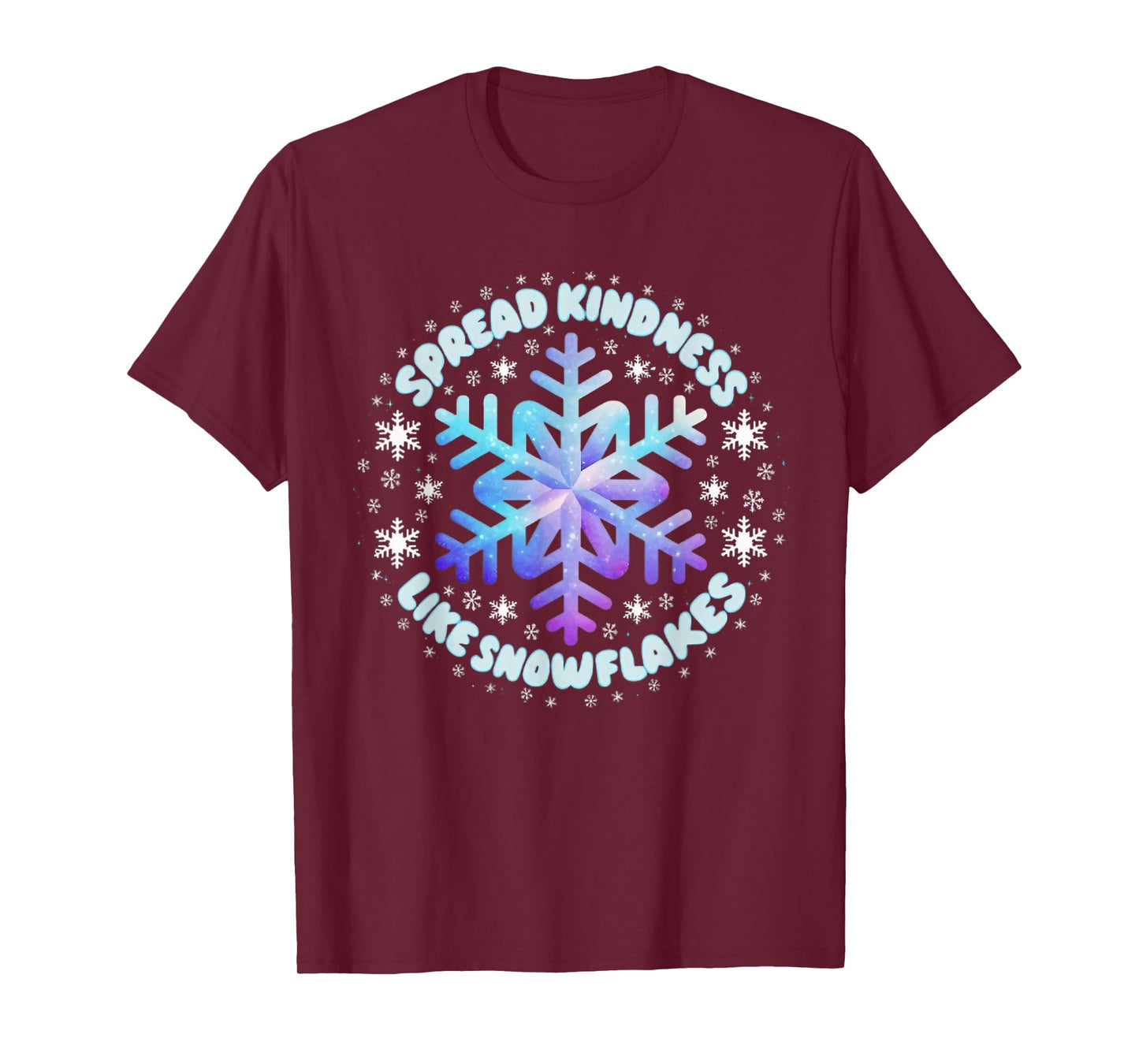 Spread Kindness Like Snowflakes Christmas Teacher Unity Day T-Shirt