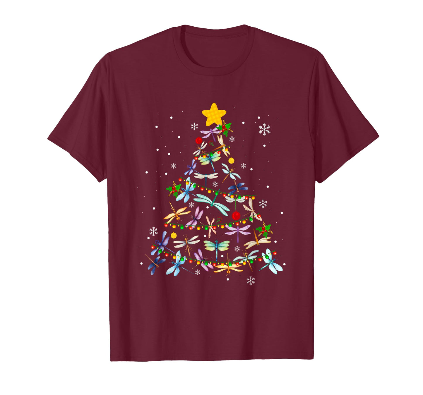 Funny Dragonfly Christmas Tree Ornaments Kids Men Women T-Shirt