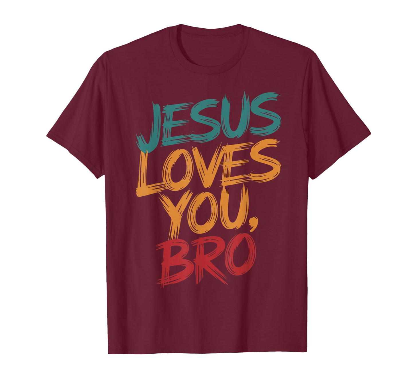 Funny Christian Boy Jesus Loves You Bro Christ King Saves Me T-Shirt