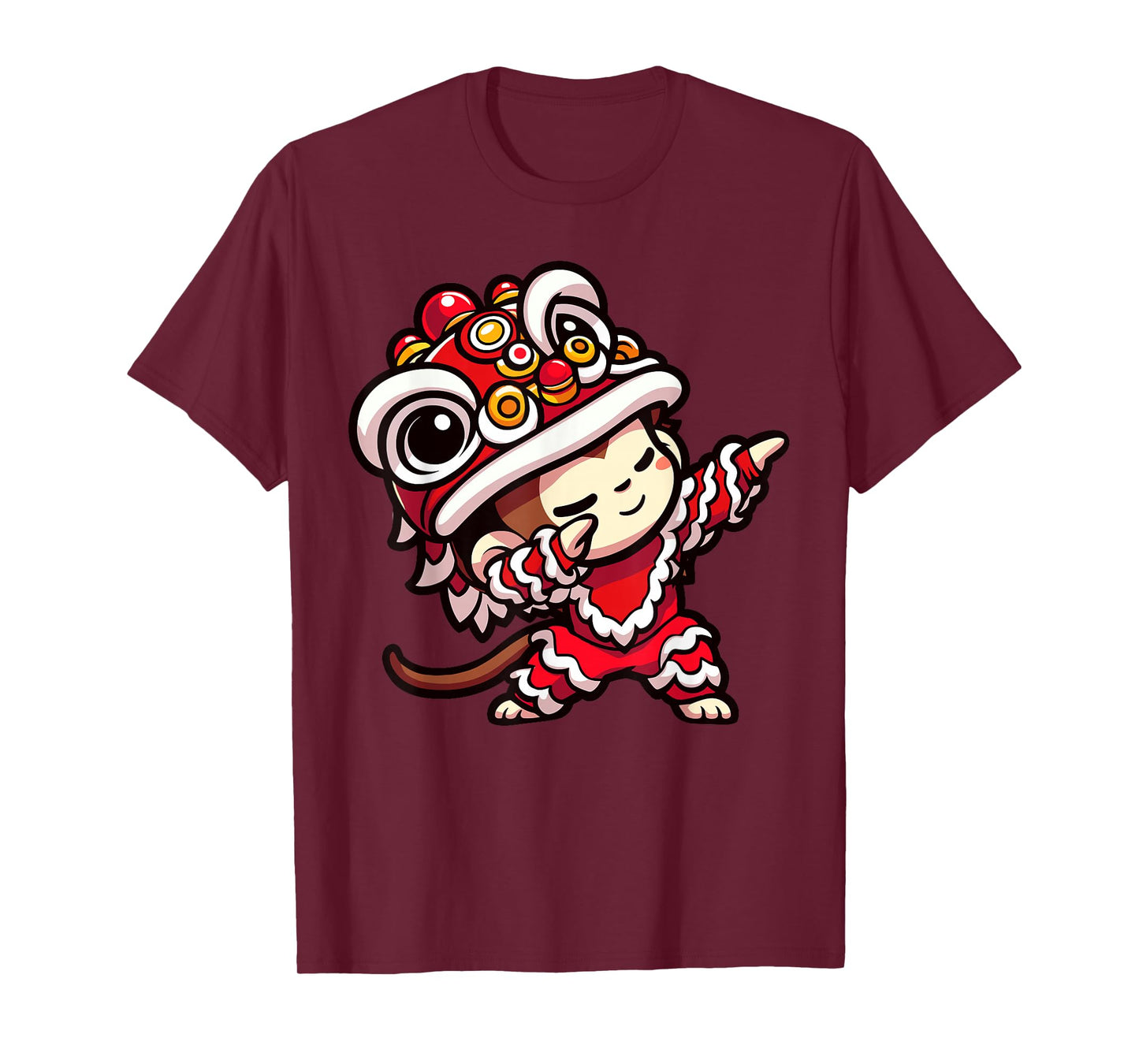 Chinese Lunar New Year 2025 - Dabbing Monkey Lion Dance T-Shirt