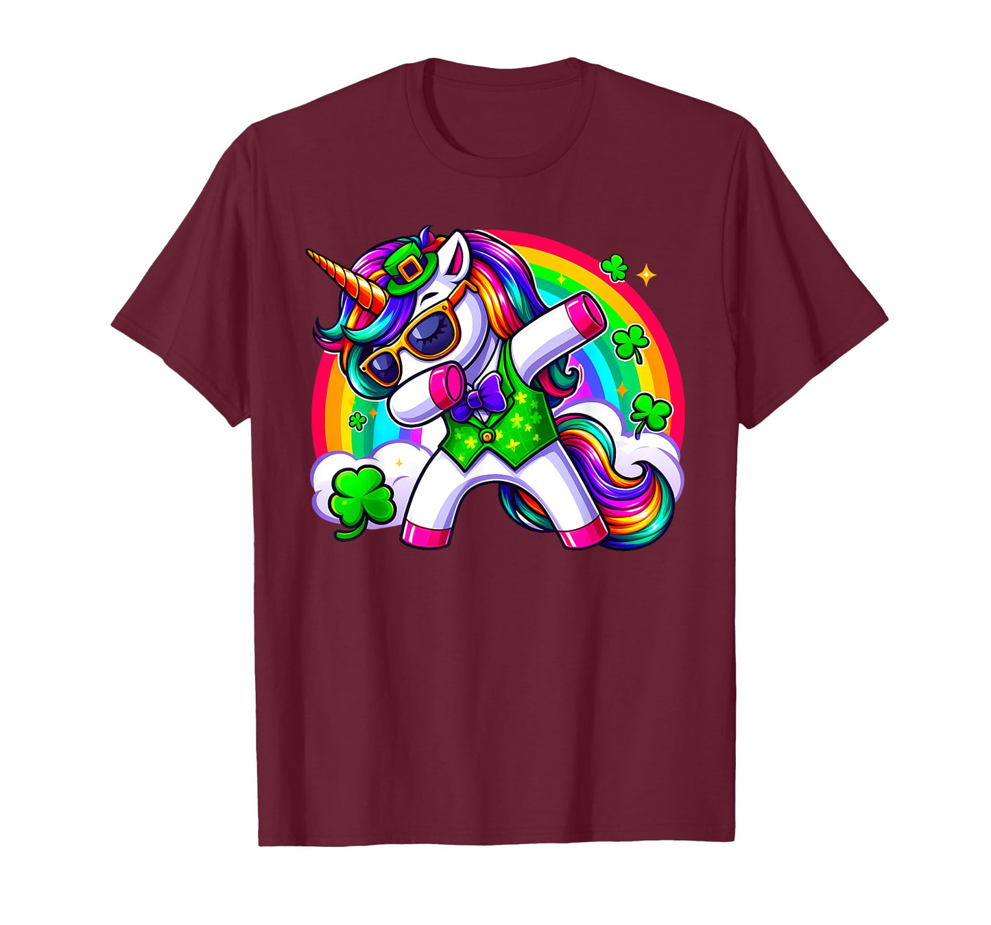 Lepricorn Dab Dancing St Patricks Day Irish Dabbing Unicorn T-Shirt