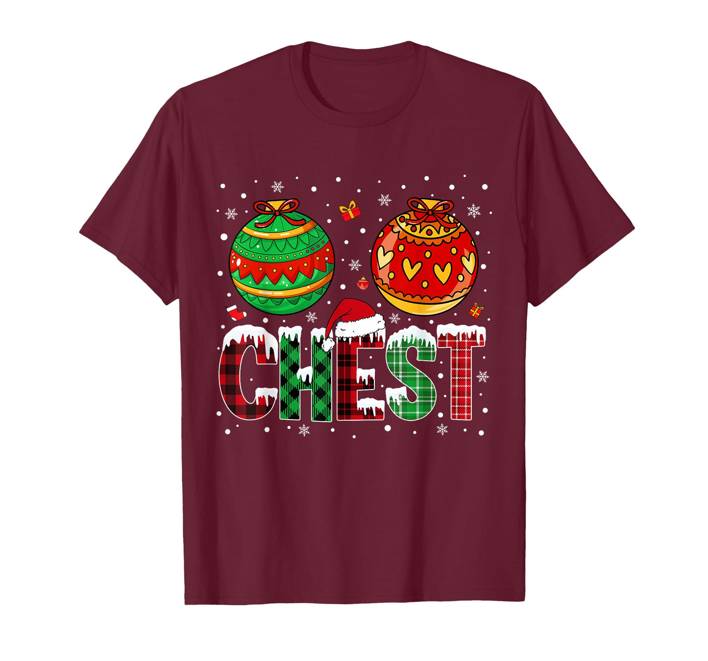Chestnuts Matching Family Funny Chest Nuts Christmas Couples T-Shirt