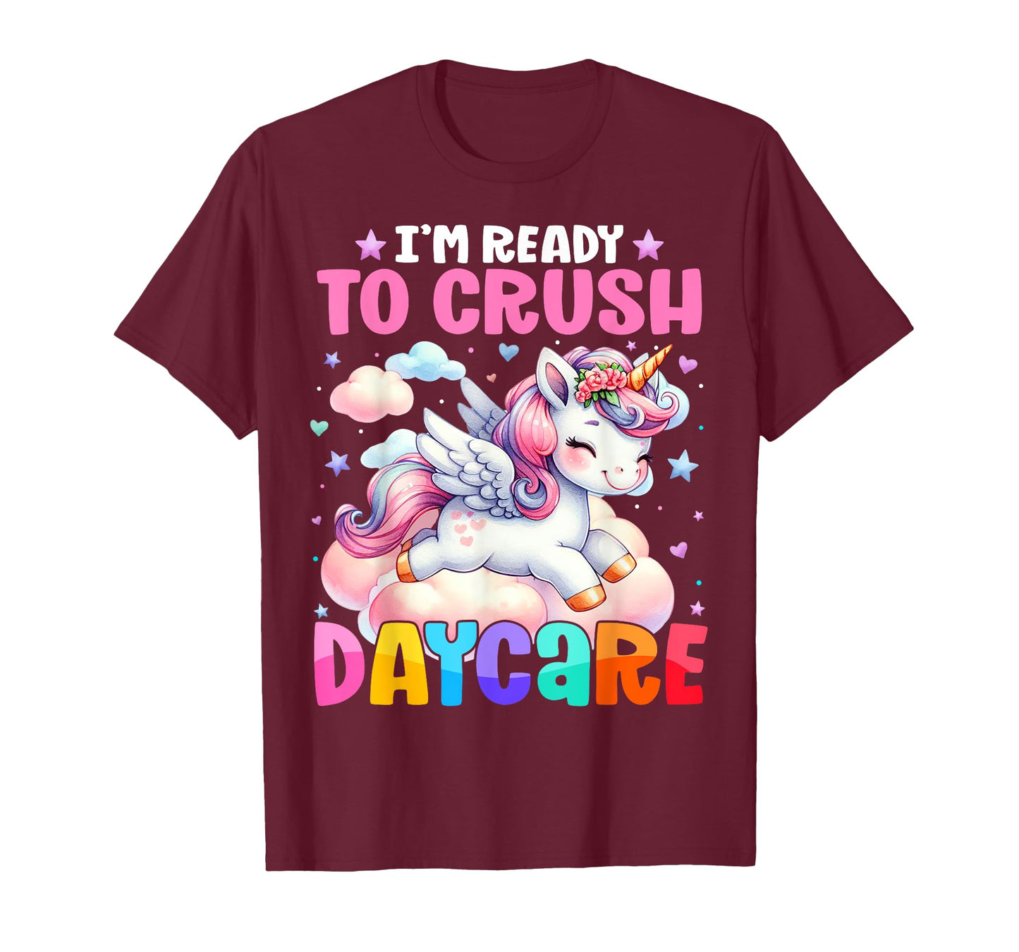 Kids Ready To Crush Daycare Unicorn Lover Back to School T-Shirt