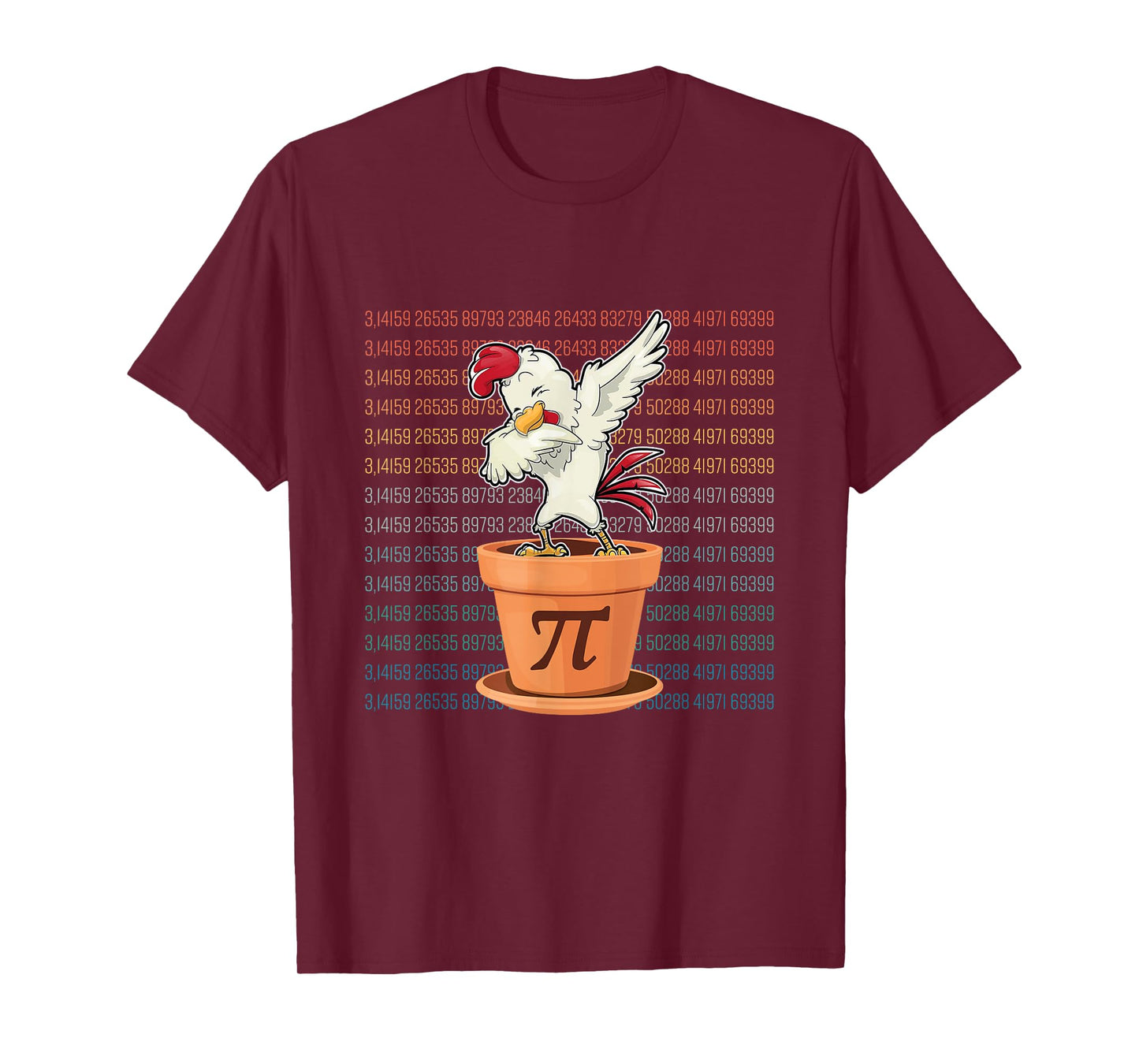 New Chicken Pot Pi Day Pie Math Lover Geek Gift 3.14 T-Shirt