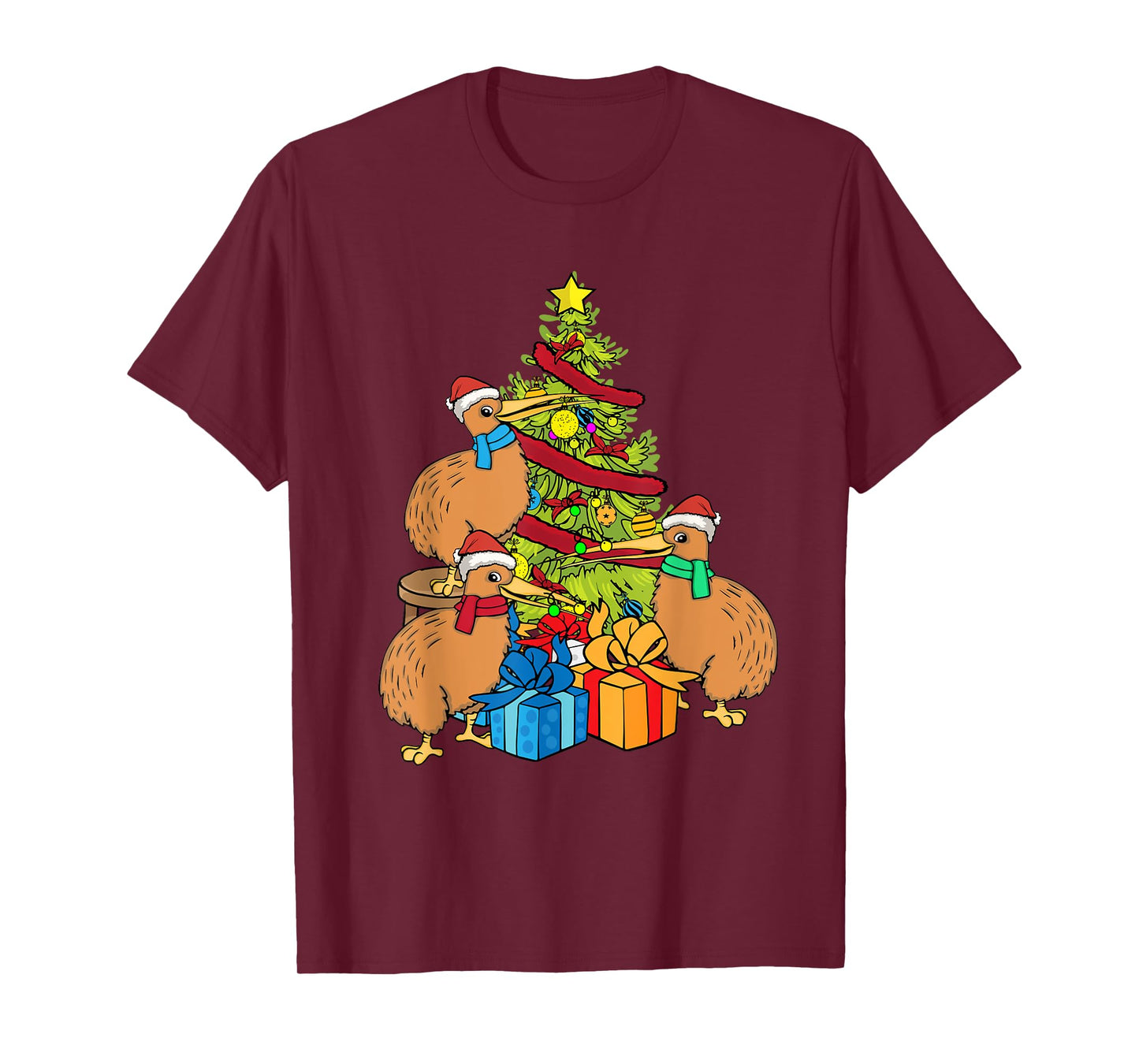 Kiwi Bird Lover Kids Christmas Tree New Zealand Kiwi T-Shirt