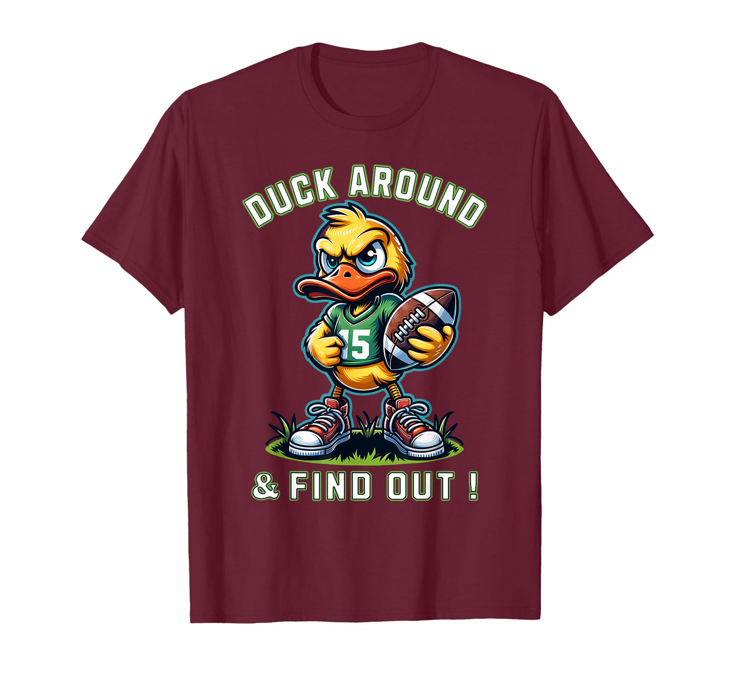 Funny Duck Around & Find Out Duck Lovers Collegiate Style T-Shirt
