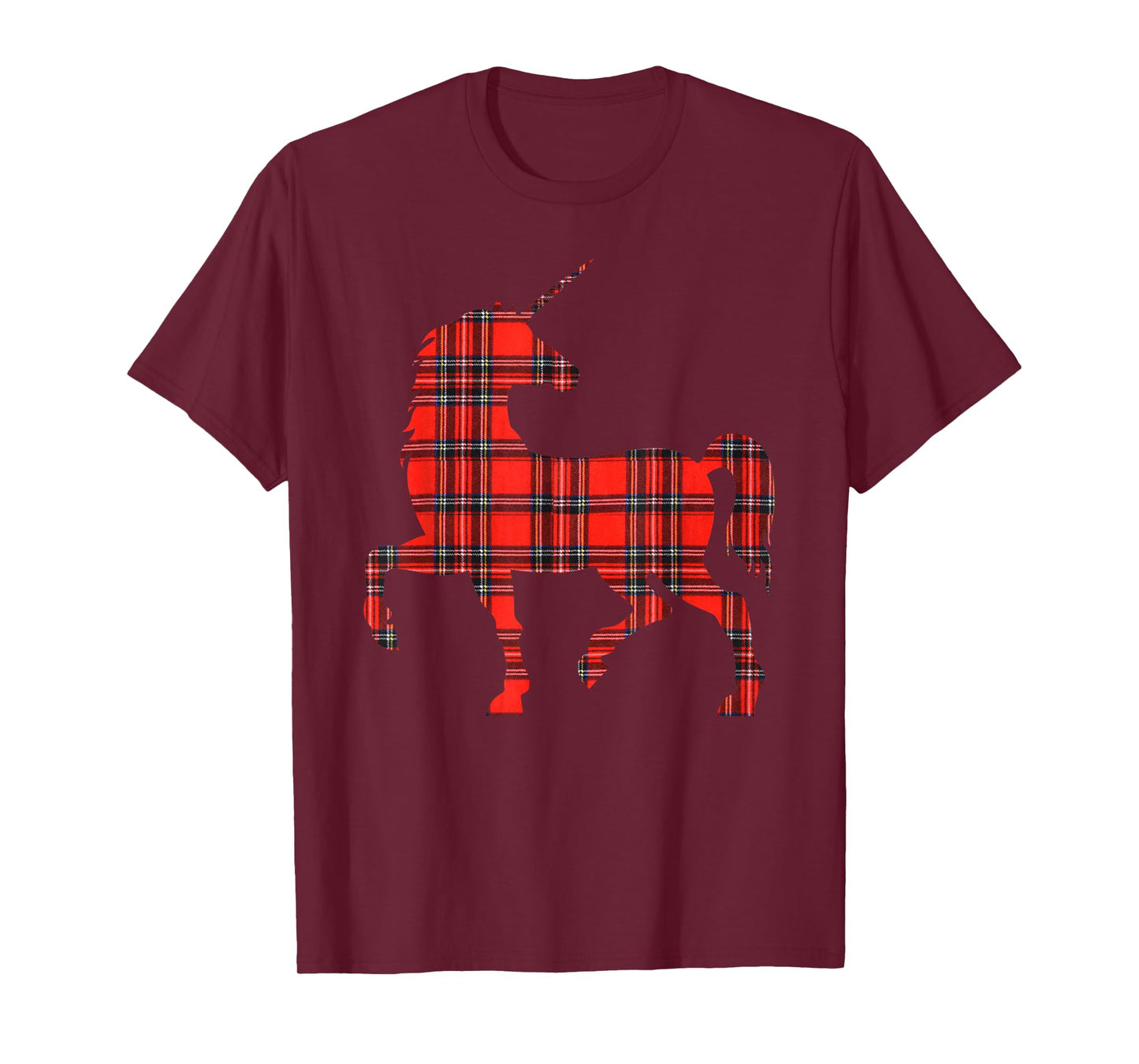 Stewart Plaid Unicorn Scottish Pride Tartan T-Shirt T-Shirt