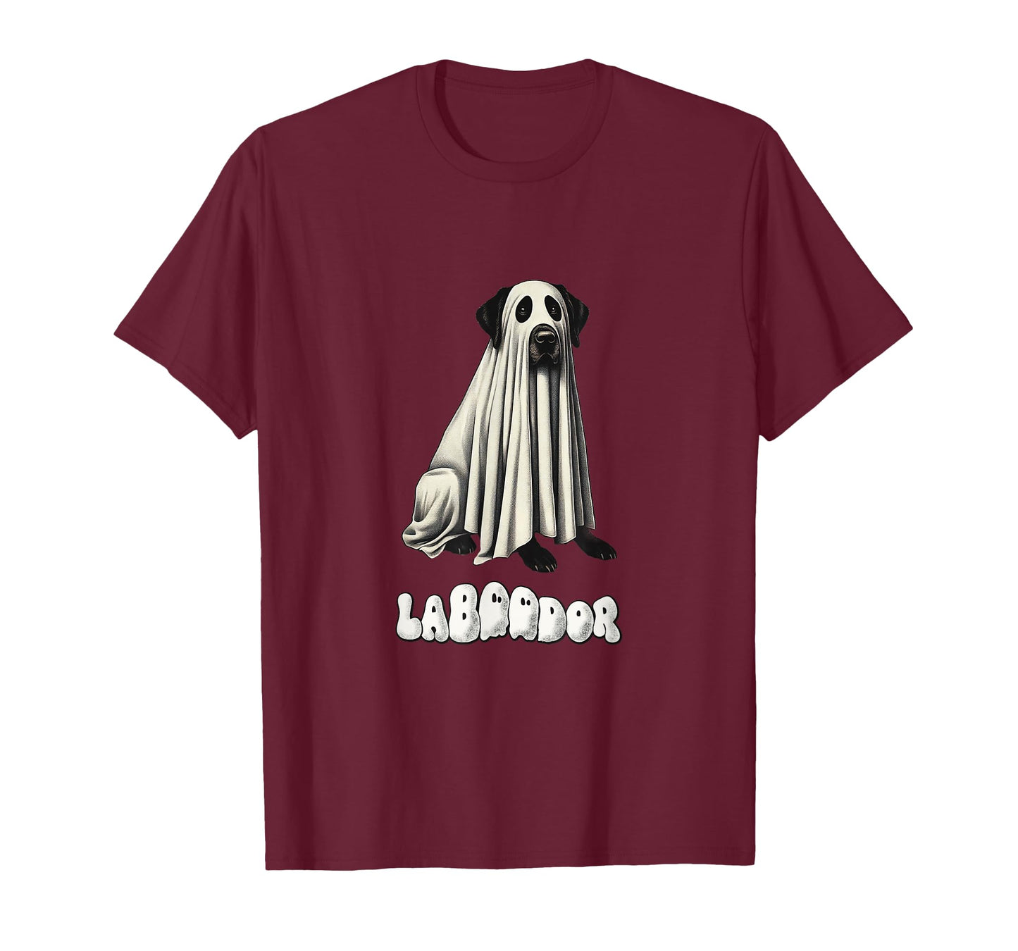 Cute Black Labrador Retriever Halloween Ghost, LaBOOdor, Lab T-Shirt