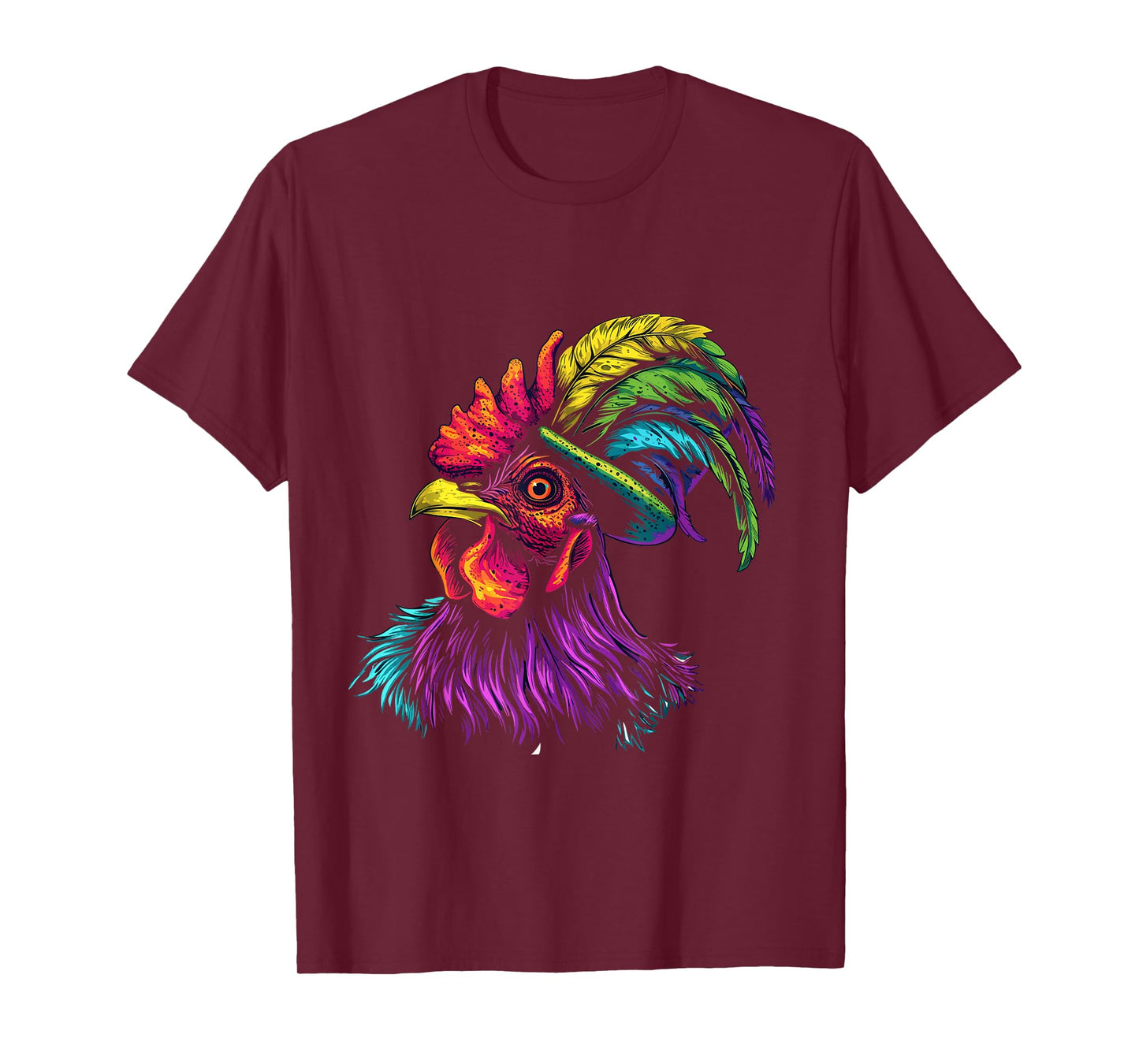 Funny Jester Chicken Beads Mardi Gras Farming Men Women Kids T-Shirt