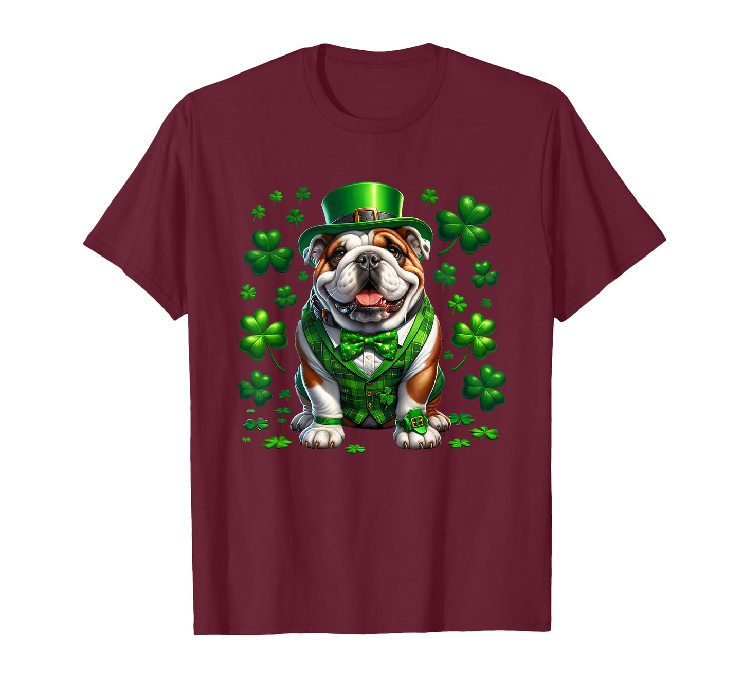 Funny Bulldog Dog St Patricks day irish Saint patrick Day T-Shirt